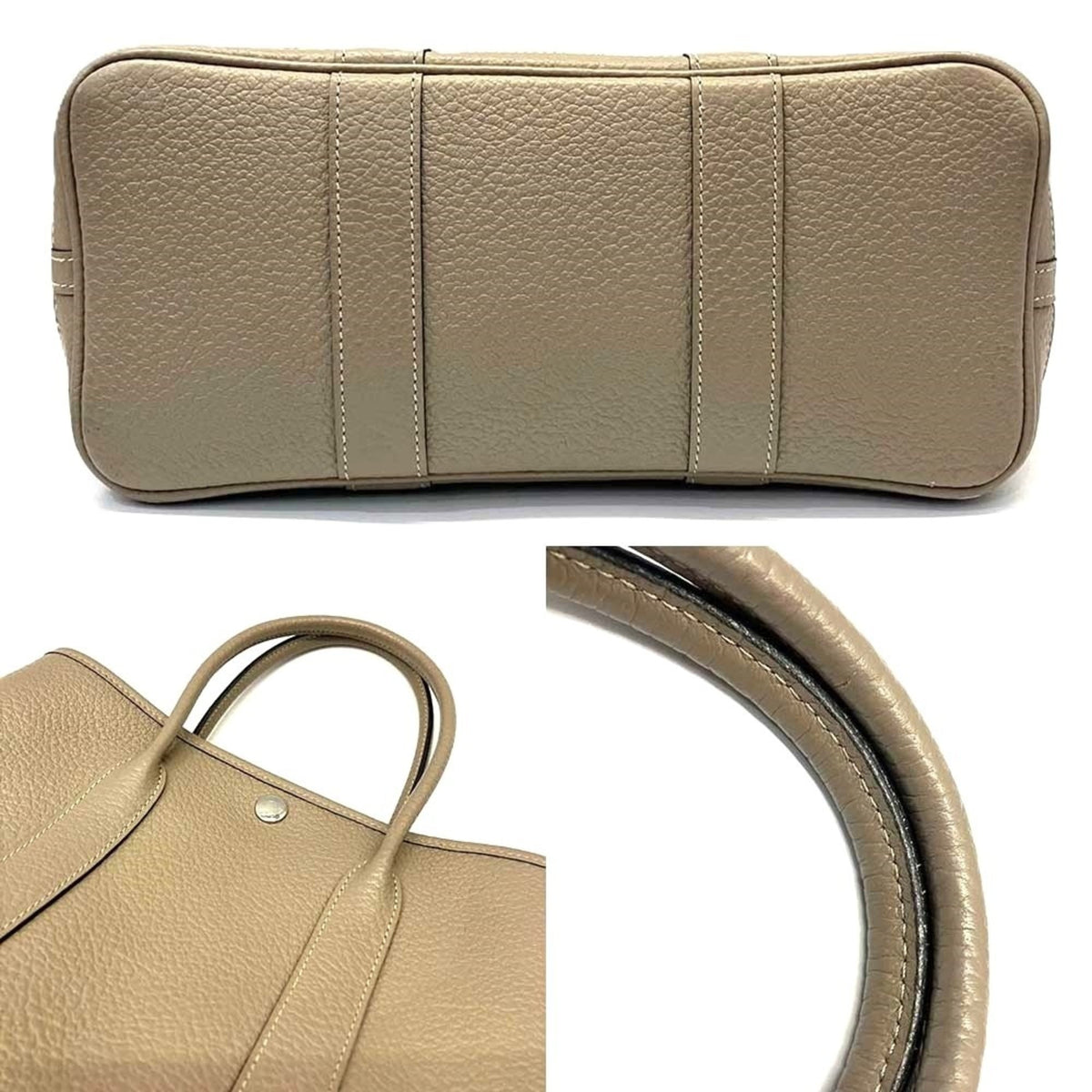 Hermes Beige Country Leather Handbag (Pre-Owned)