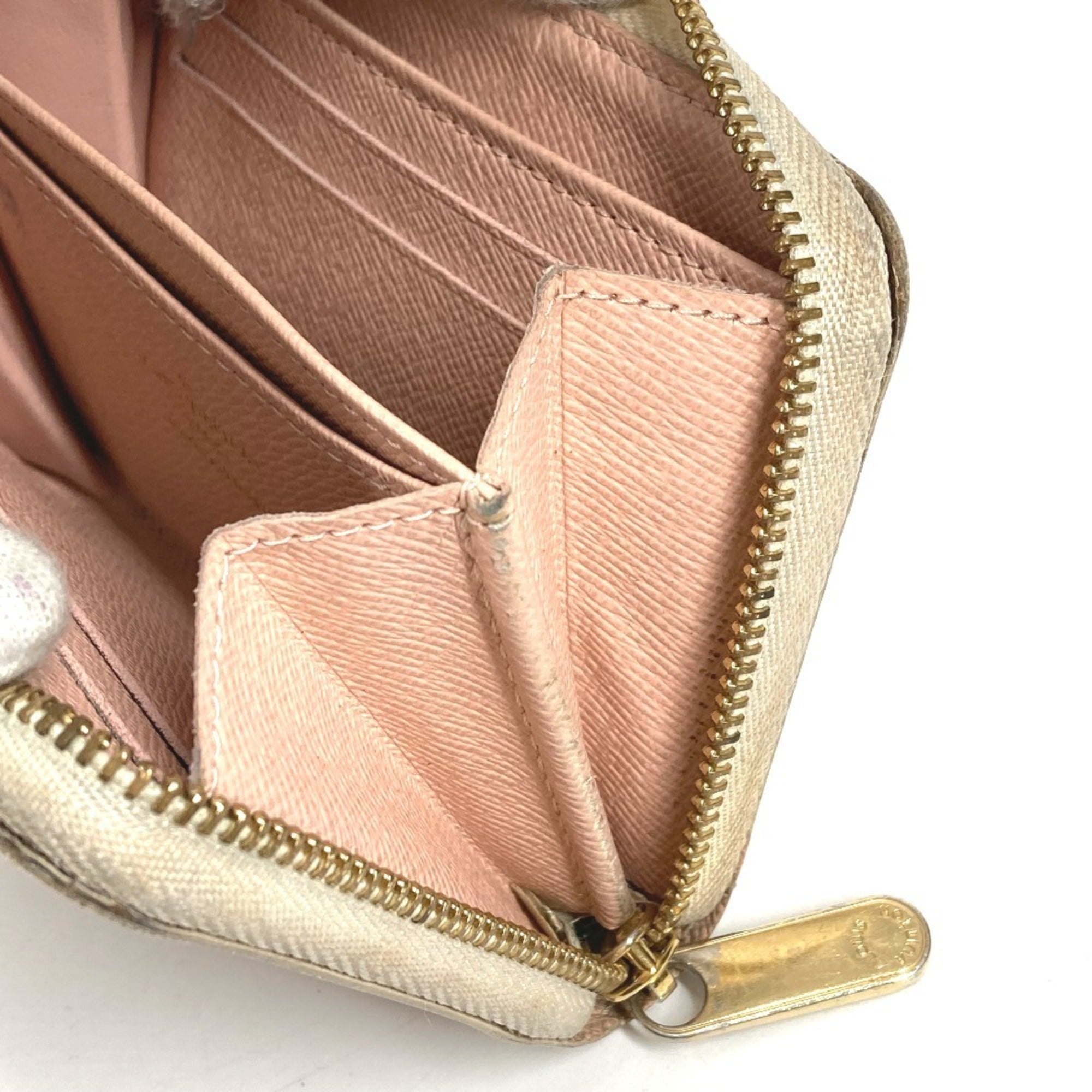 Louis Vuitton Damier Azur Pink White Damier Azur Coin Purse/Coin Case (Pre-Owned)