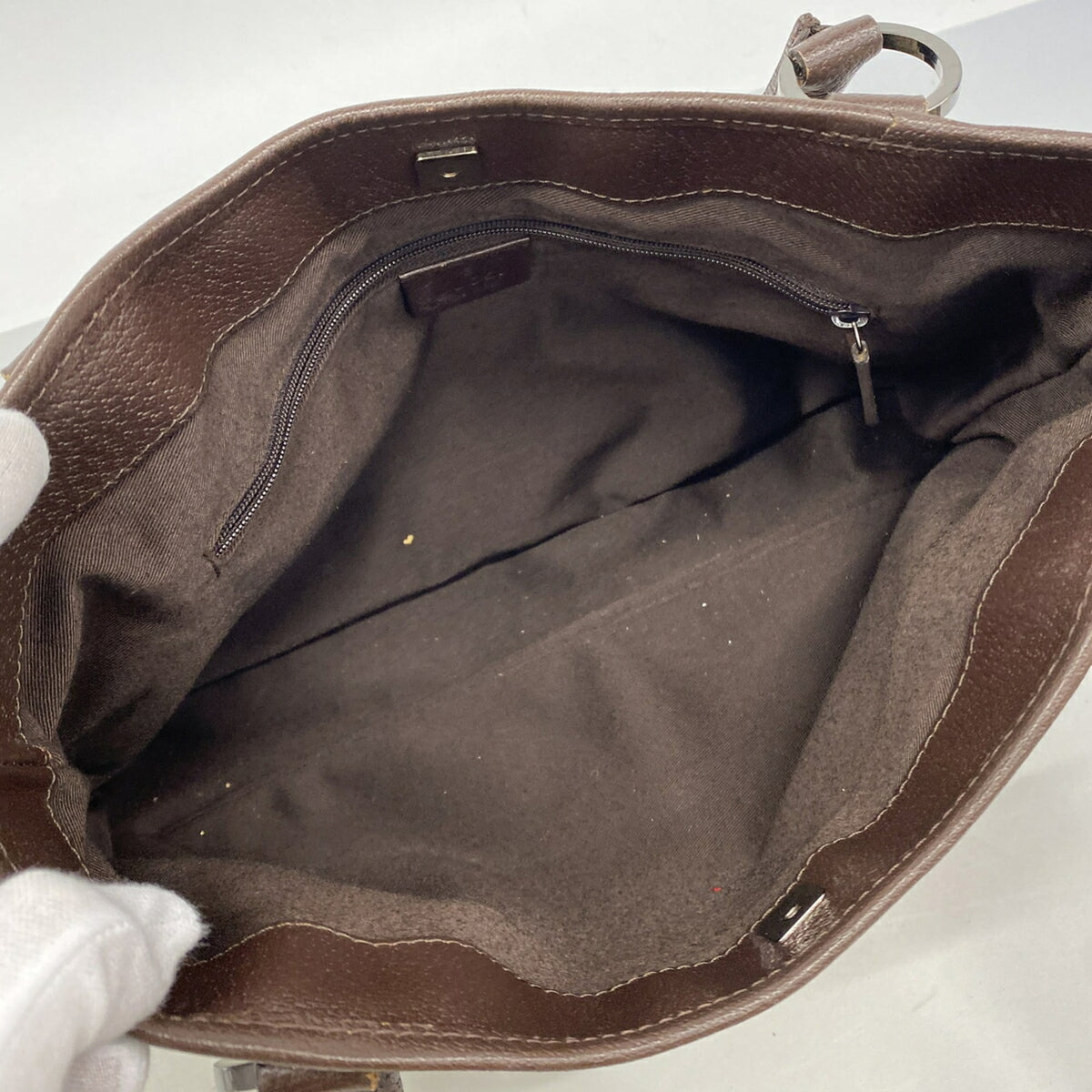 Gucci Beige Canvas Handbag (Pre-Owned)