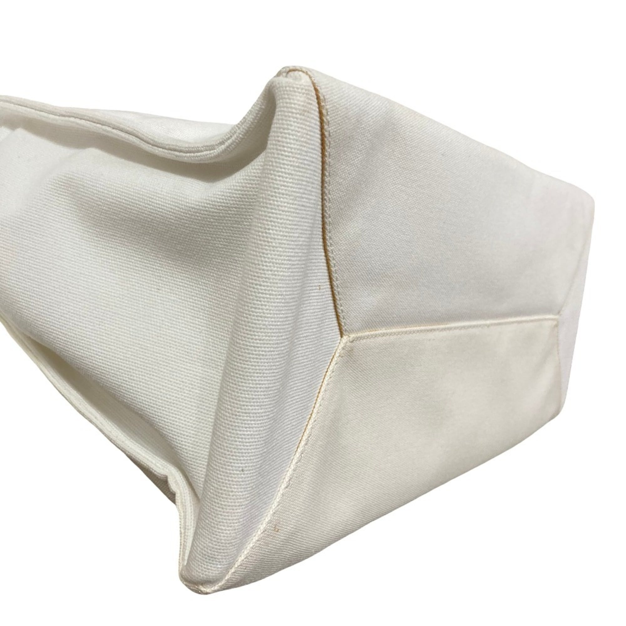 Stella Mccartney White Yellow Canvas Tote Bag (Pre-Owned)