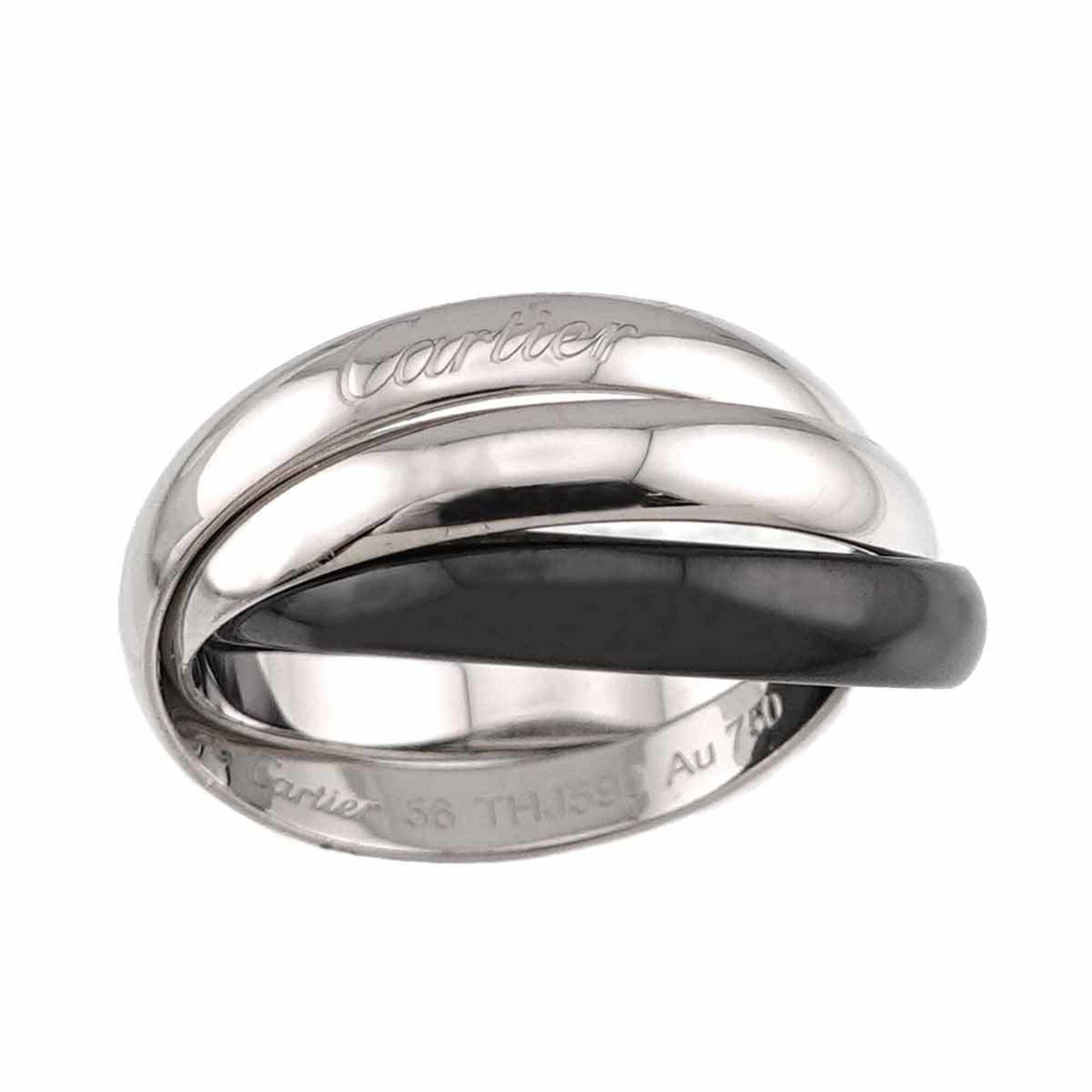 Cartier White Gold (18K) Ceramic Band Ring (Pre-Owned)