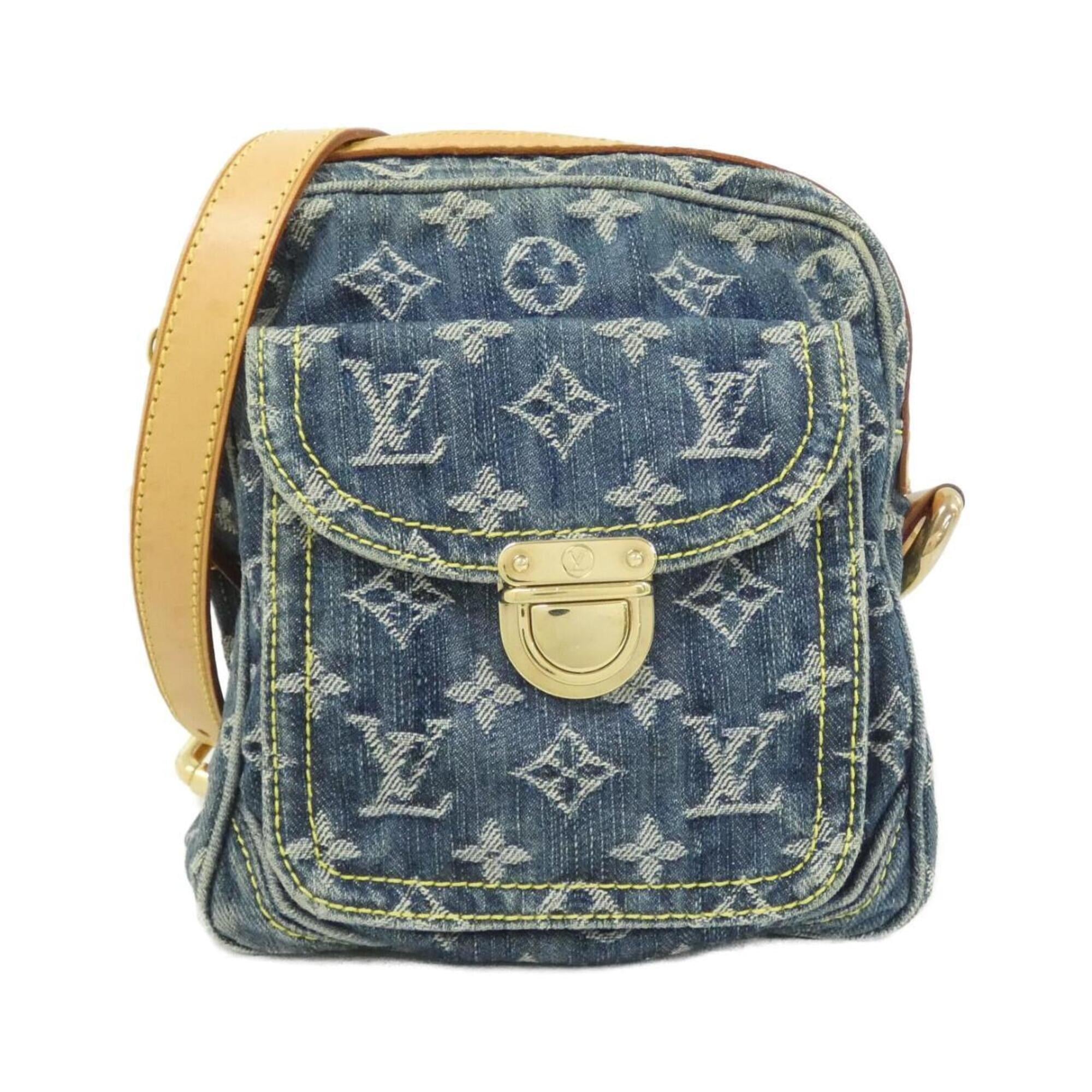 Louis Vuitton Blue Denim Canvas Shoulder Bag (Pre-Owned)