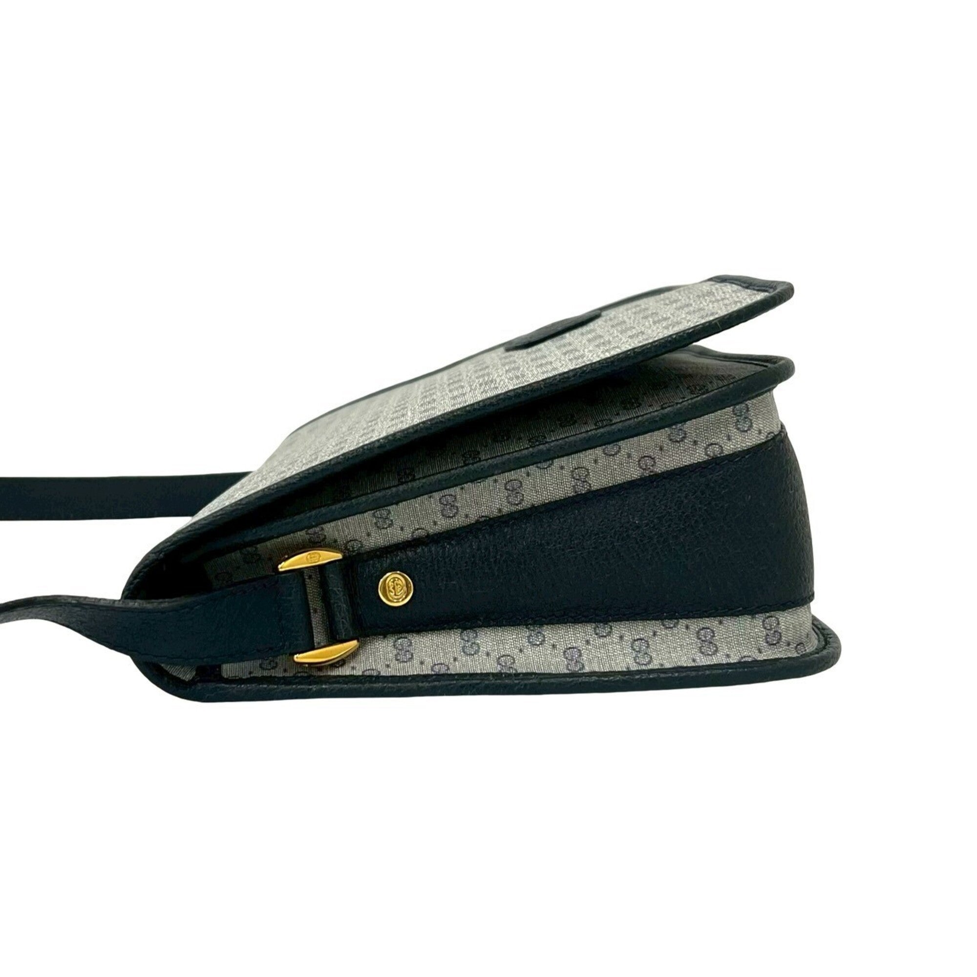 Gucci Navy Pvc Leather Pochette Shoulder Bag (Pre-Owned)