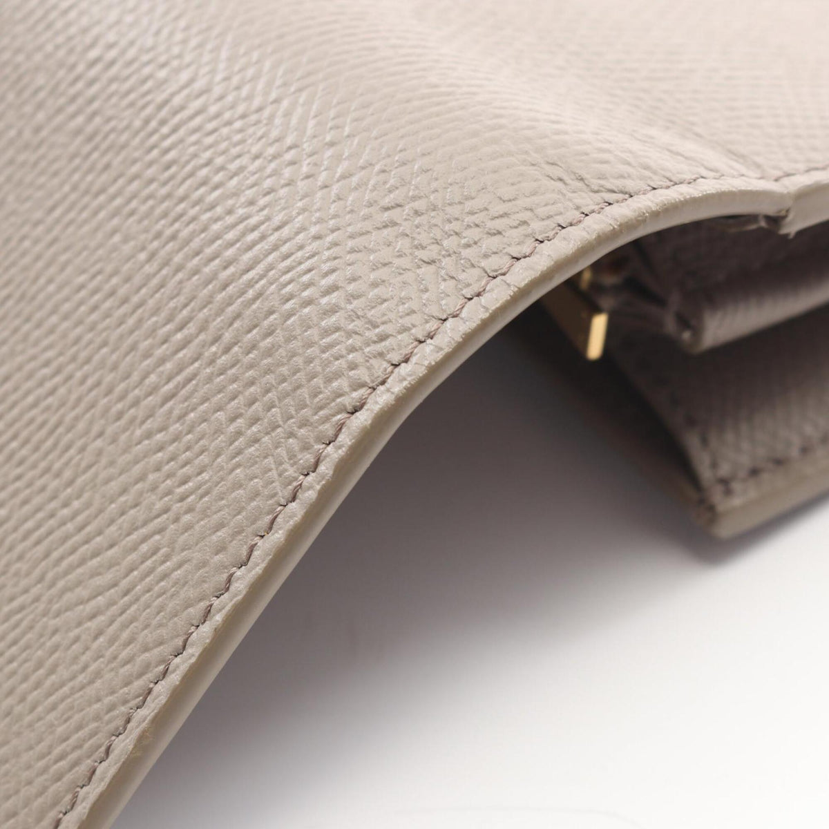 Celine Beige Leather Long Wallet (Bi-Fold) (Pre-Owned)