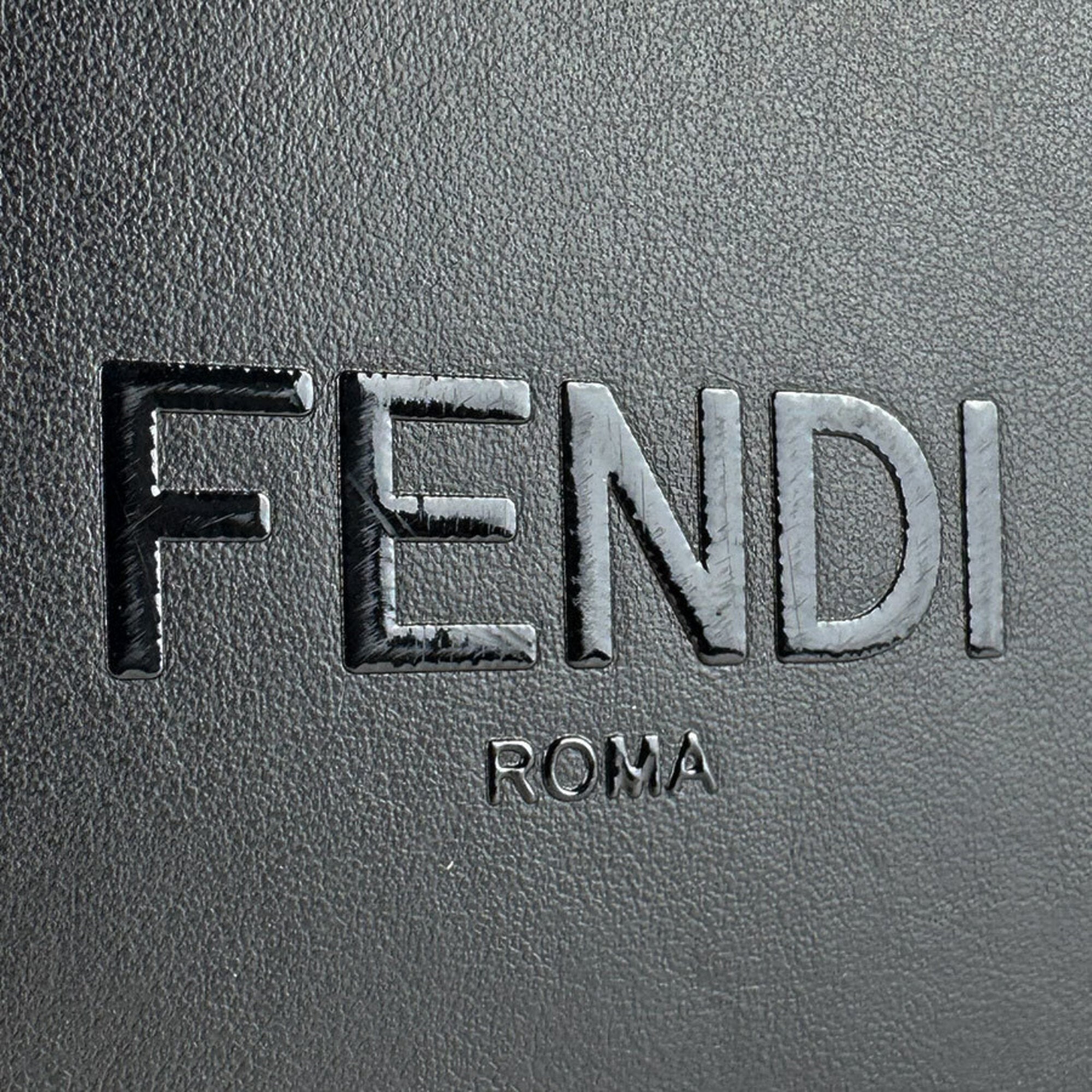 Fendi Black Leather Shoulder Bag (Pre-Owned)
