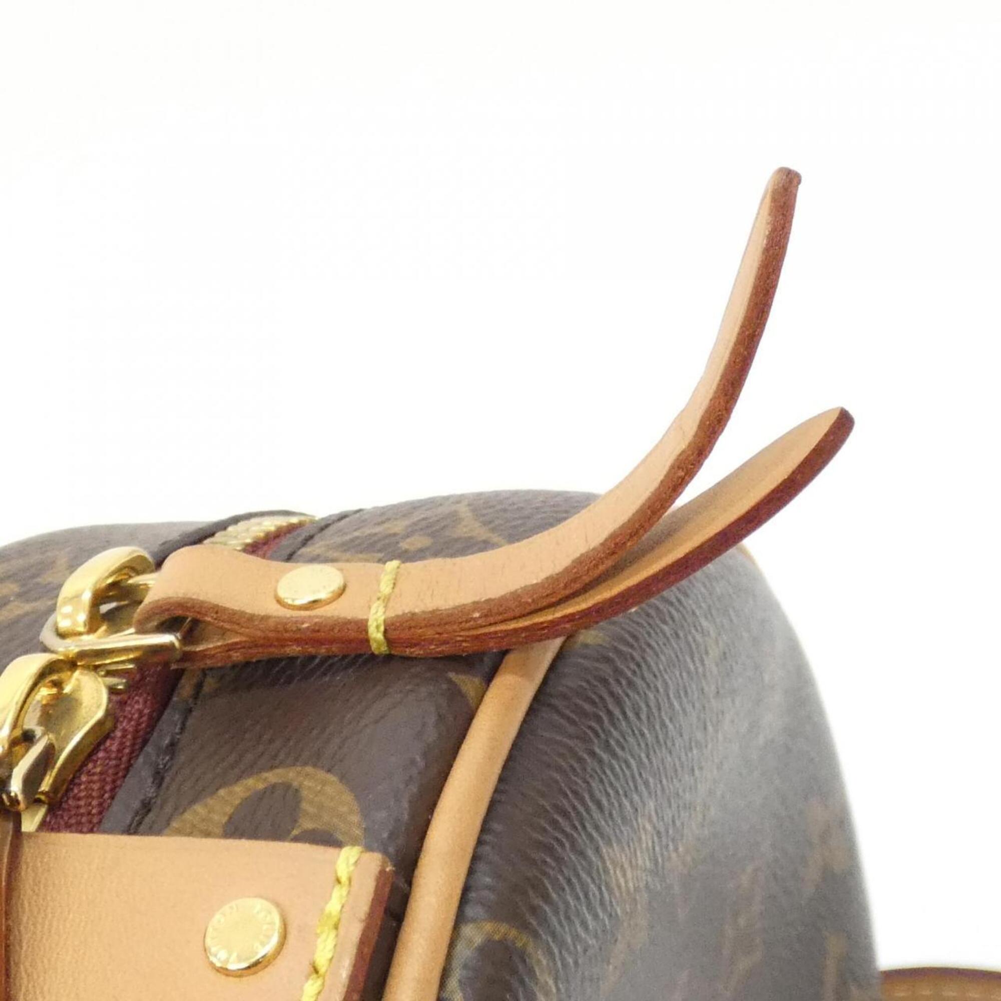 Louis Vuitton Marron Monogram Coated Canvas Shoulder Bag (Pre-Owned)