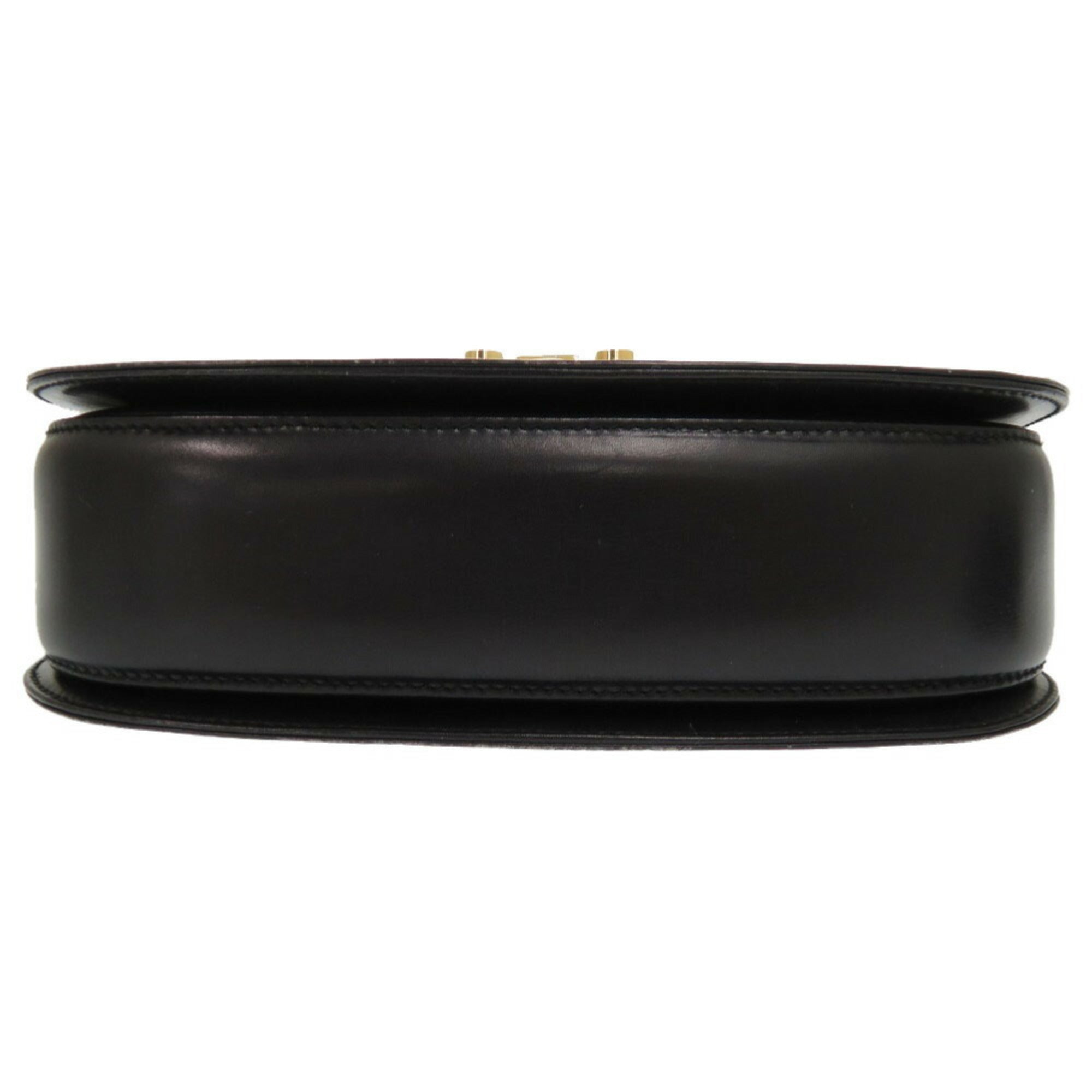 Gucci Black Leather Handbag (Pre-Owned)