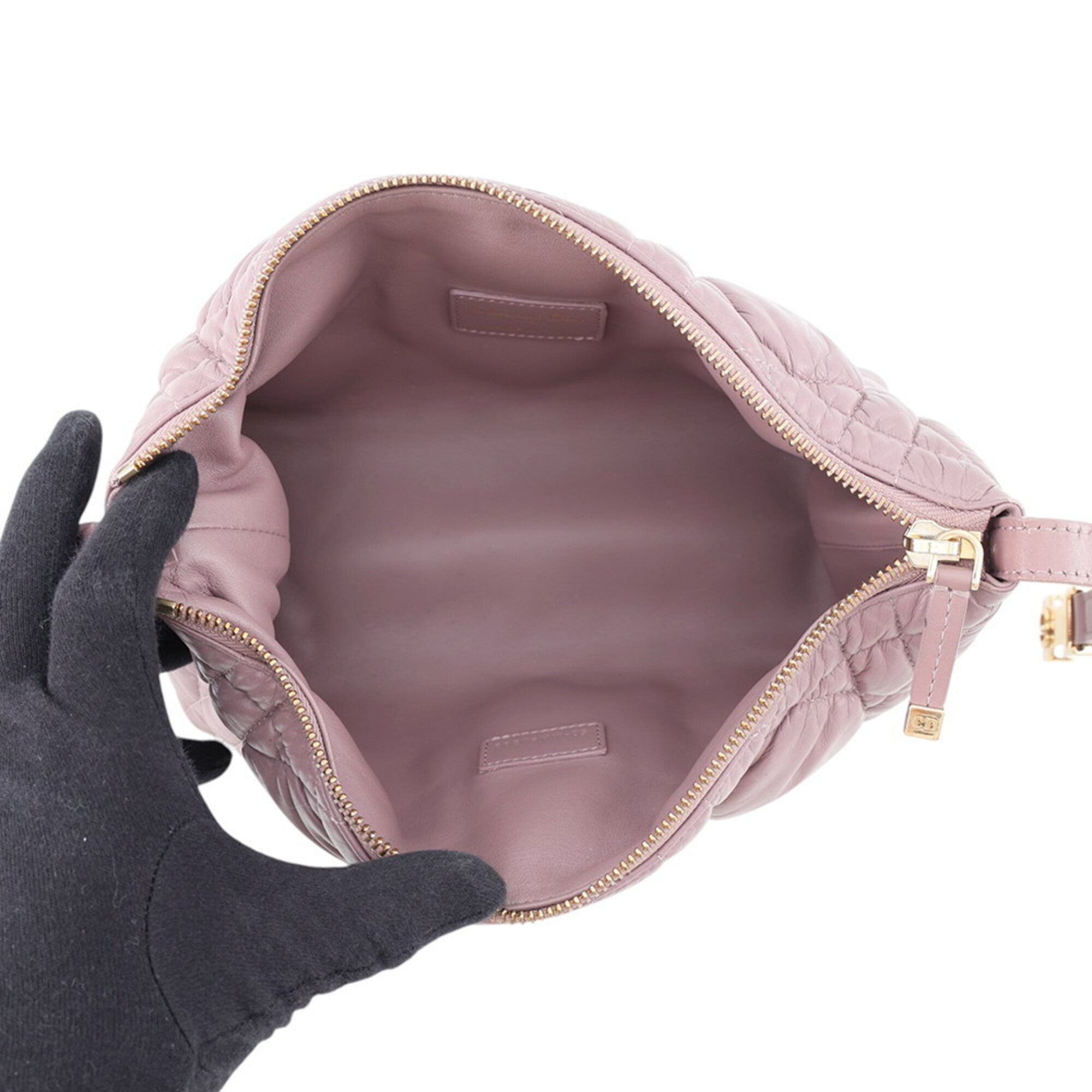 Christian Dior Gold Leather Handbag (Pre-Owned)