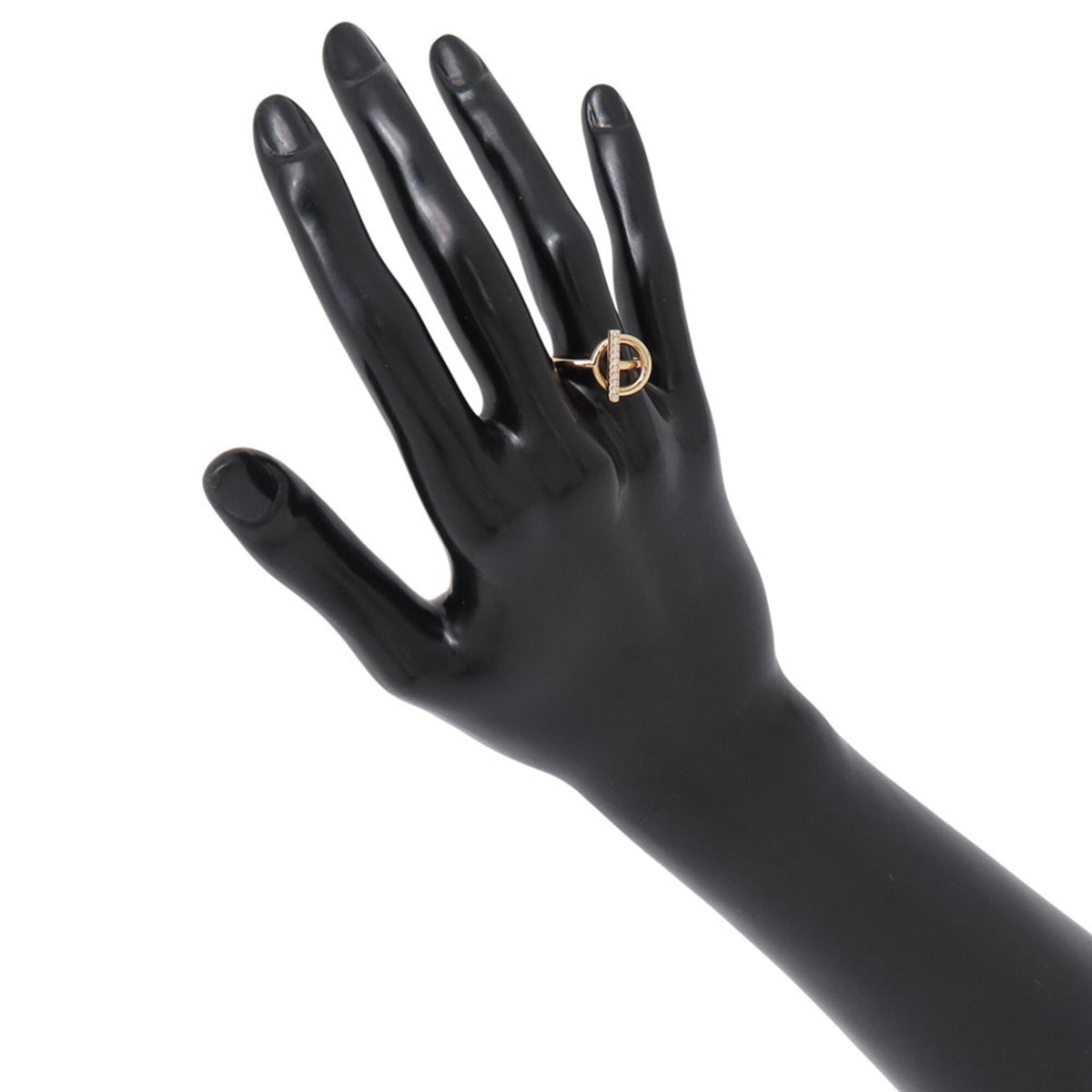 Hermes Pink Gold (18K) Band Ring (Pre-Owned)