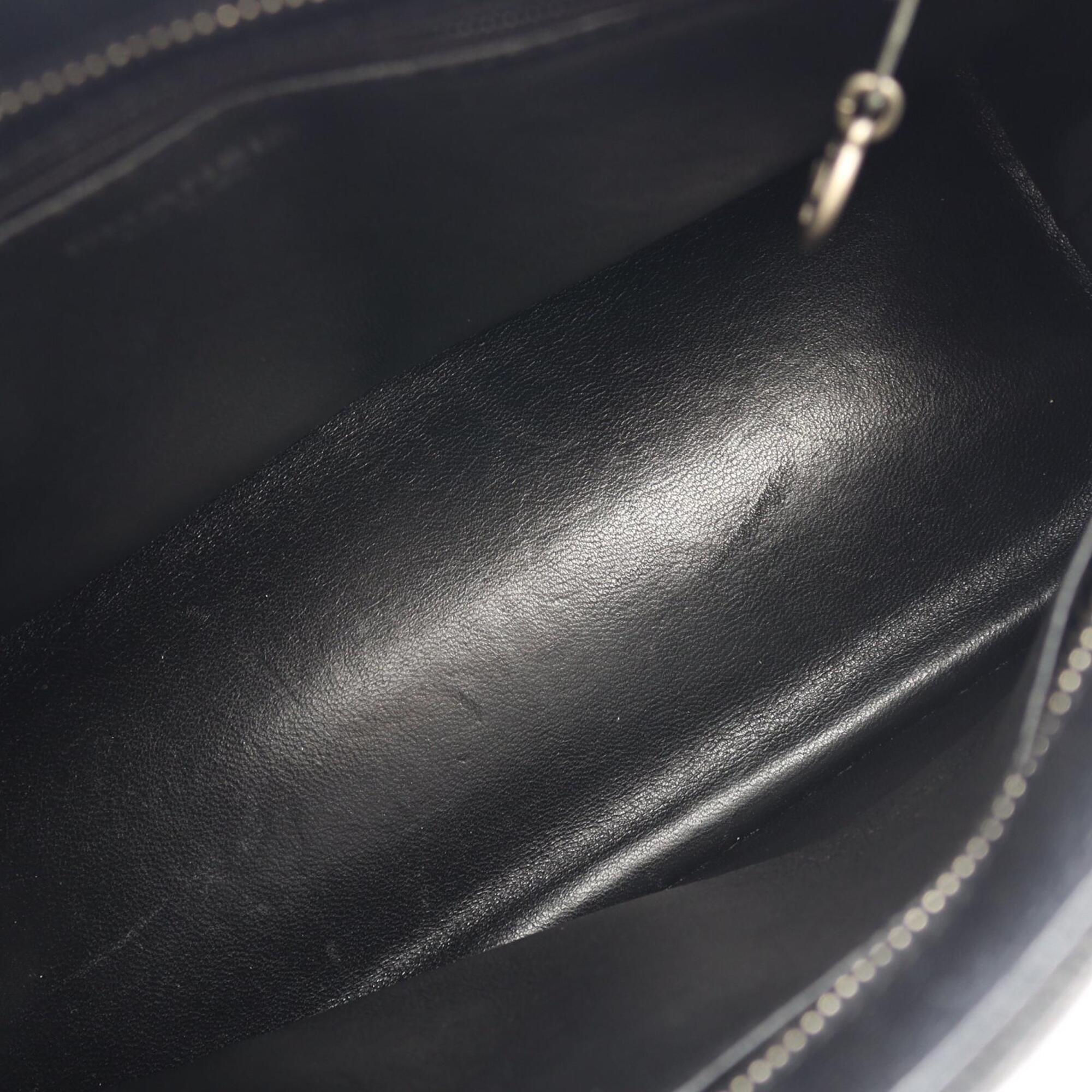 Chanel Black Grained Calfskin Handbag Tote Bag (Pre-Owned)