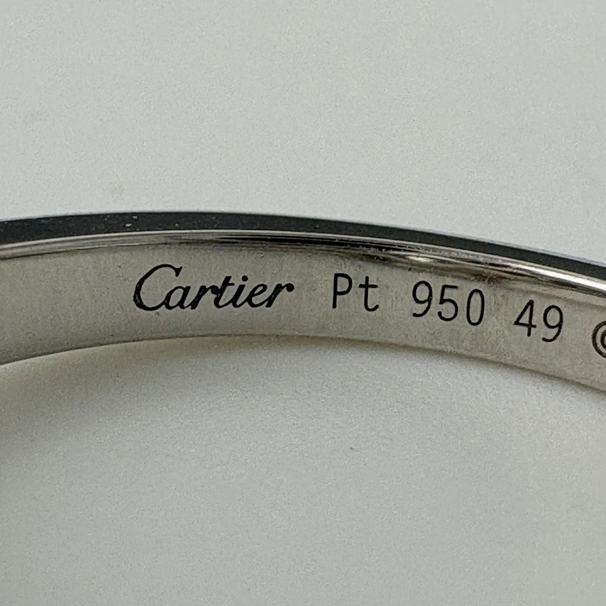 Cartier Platinum 950 Band Ring (Pre-Owned)