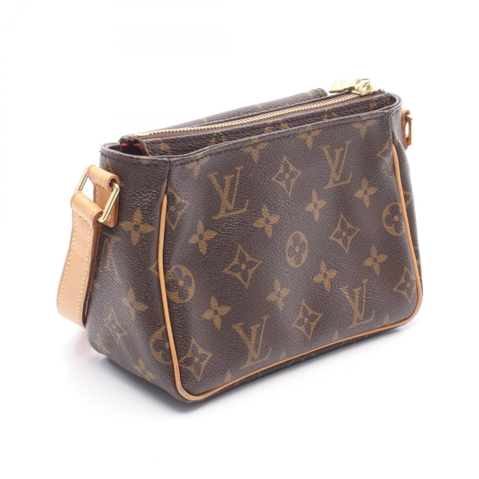 Louis Vuitton Brown Monogram Coated Canvas Handbag Shoulder Bag (Pre-Owned)