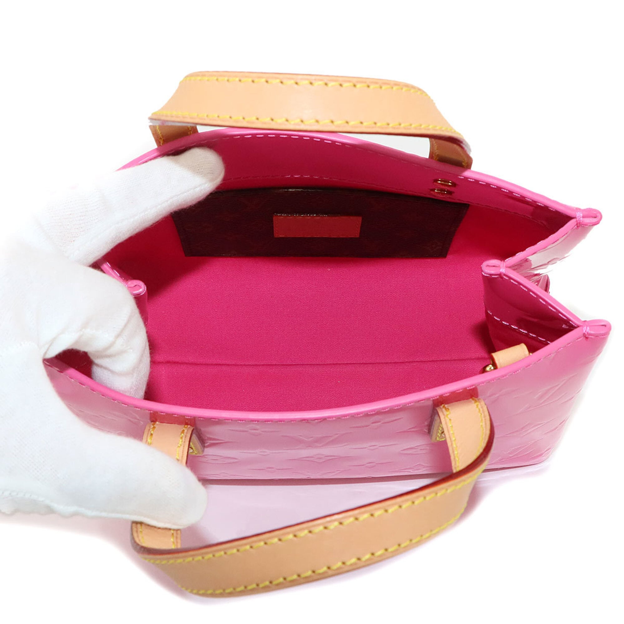Louis Vuitton Pink Monogram Vernis Leather Handbag (Pre-Owned)