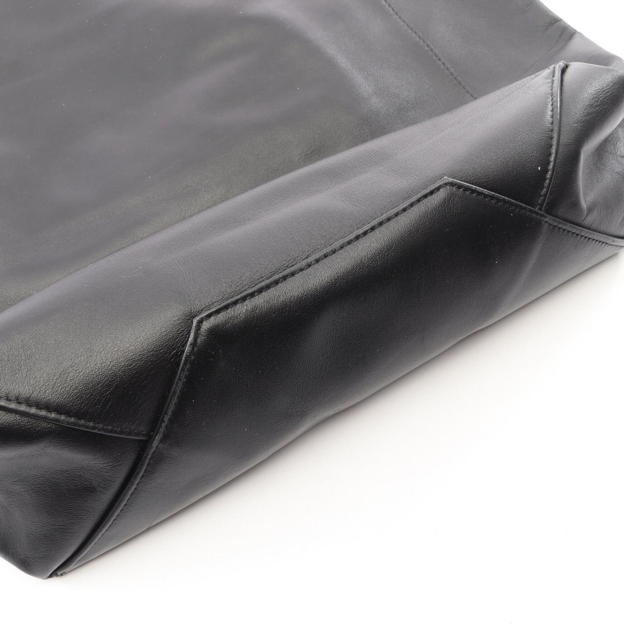Celine Black Leather Handbag Tote Bag (Pre-Owned)
