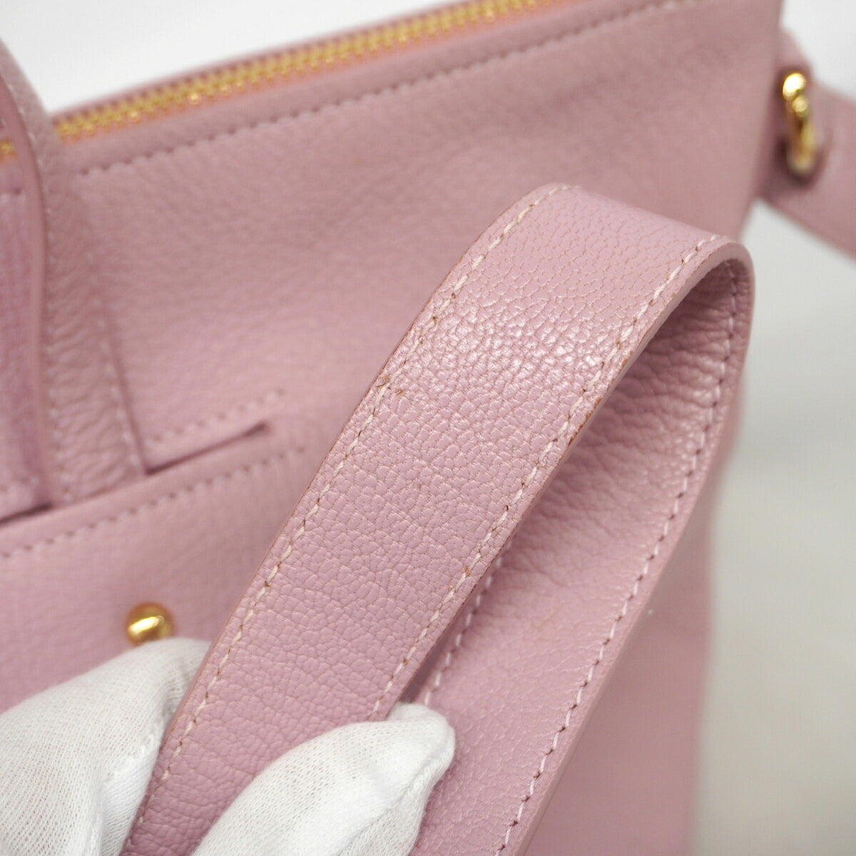 Salvatore Ferragamo Pink Leather Handbag (Pre-Owned)