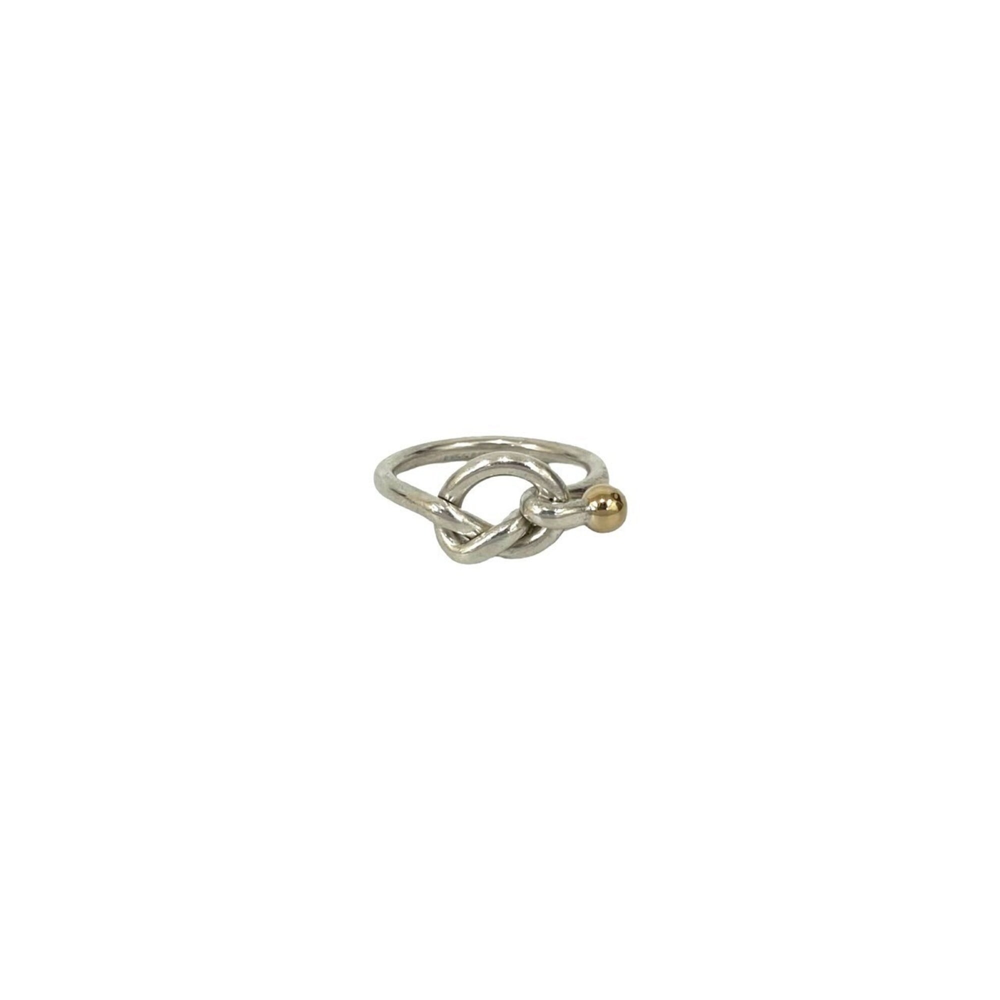 Tiffany Gold Silver Gold (18K) Silver 925 Band Ring (Pre-Owned)