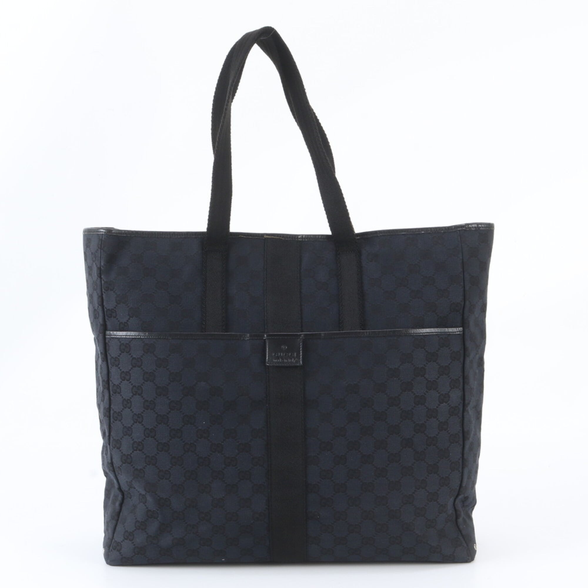 Gucci Black Gg Canvas Handbag Tote Bag (Pre-Owned)