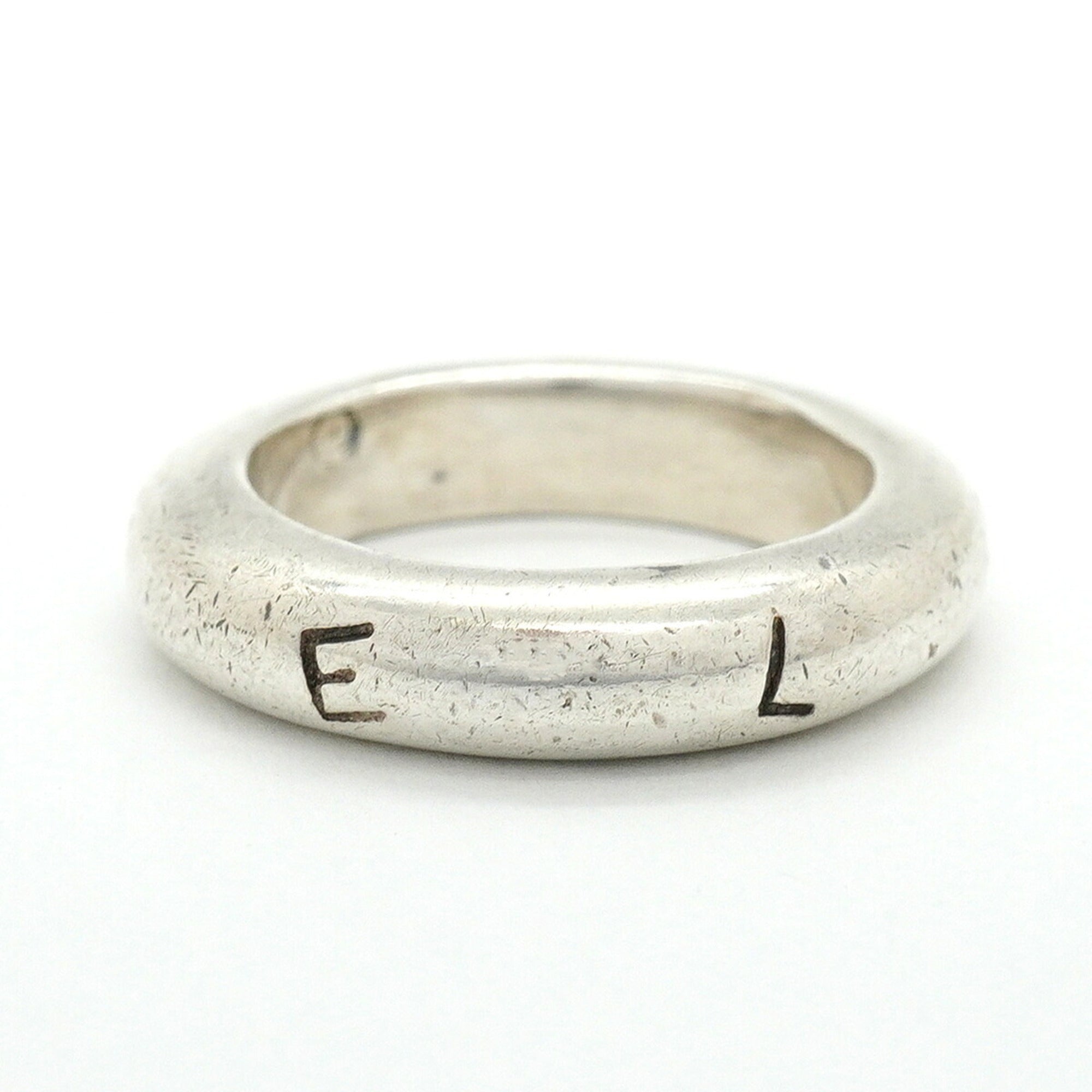 Chanel Silver 925 Band Ring (Pre-Owned)