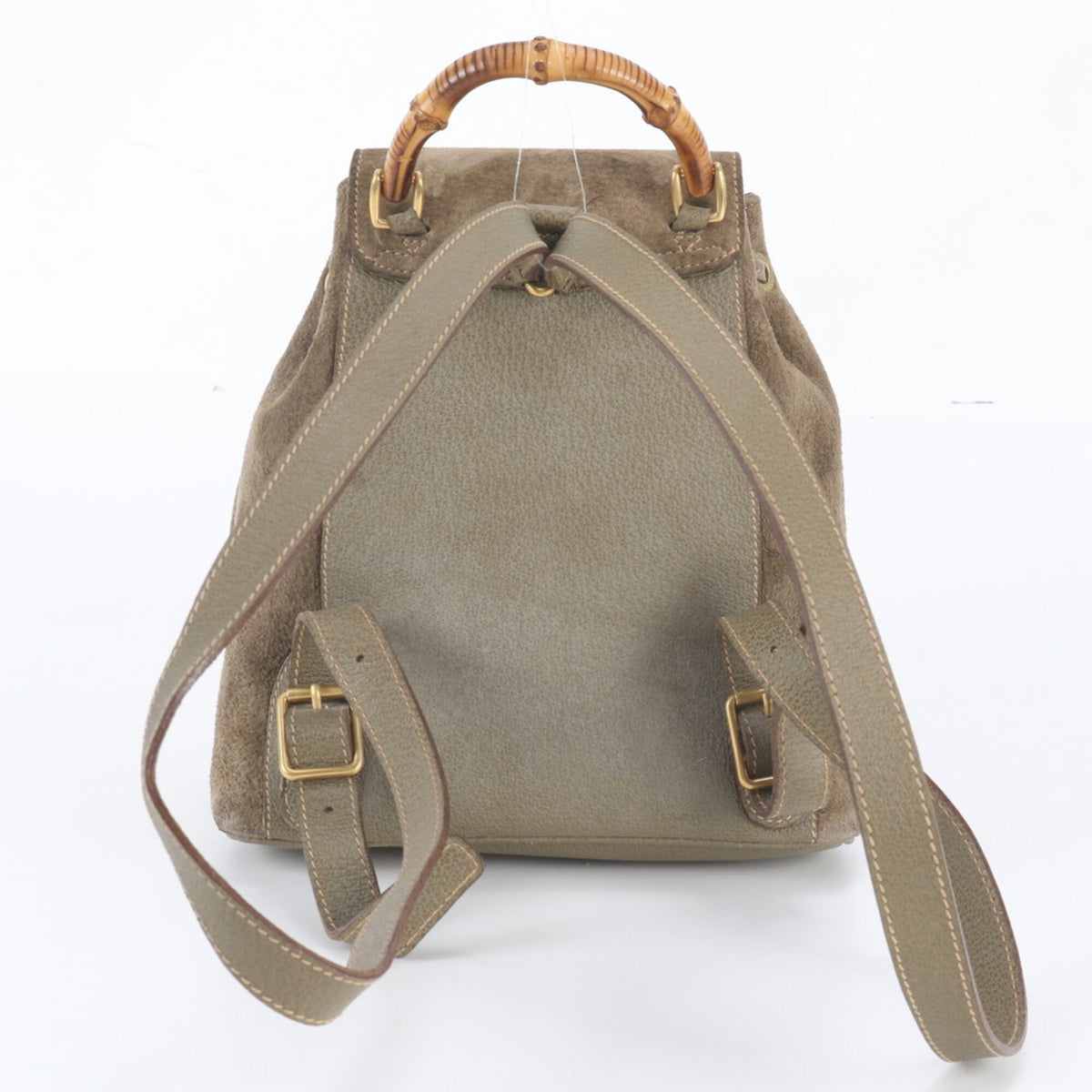 Gucci Brown Leather Backpack (Pre-Owned)