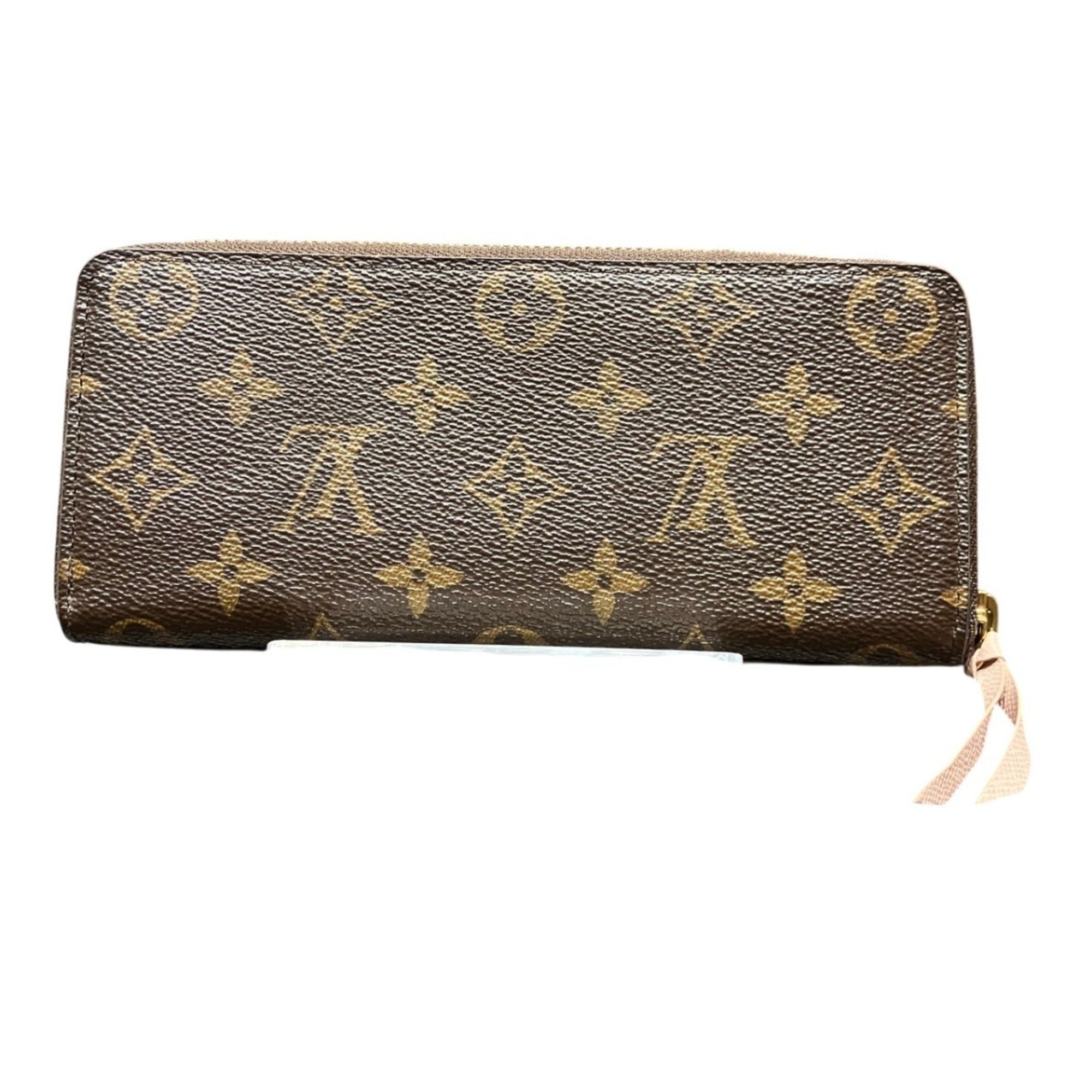Louis Vuitton Monogram Brown Pink Monogram Long Wallet (Bi-Fold) (Pre-Owned)