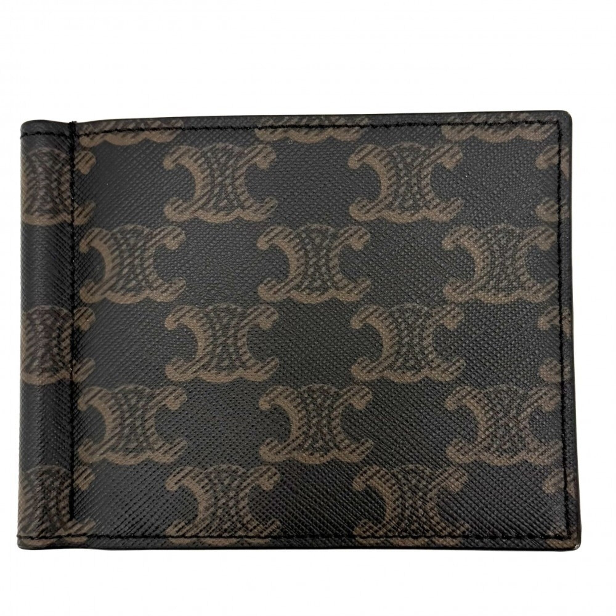 Celine Brown Leather Money Clip (Pre-Owned)