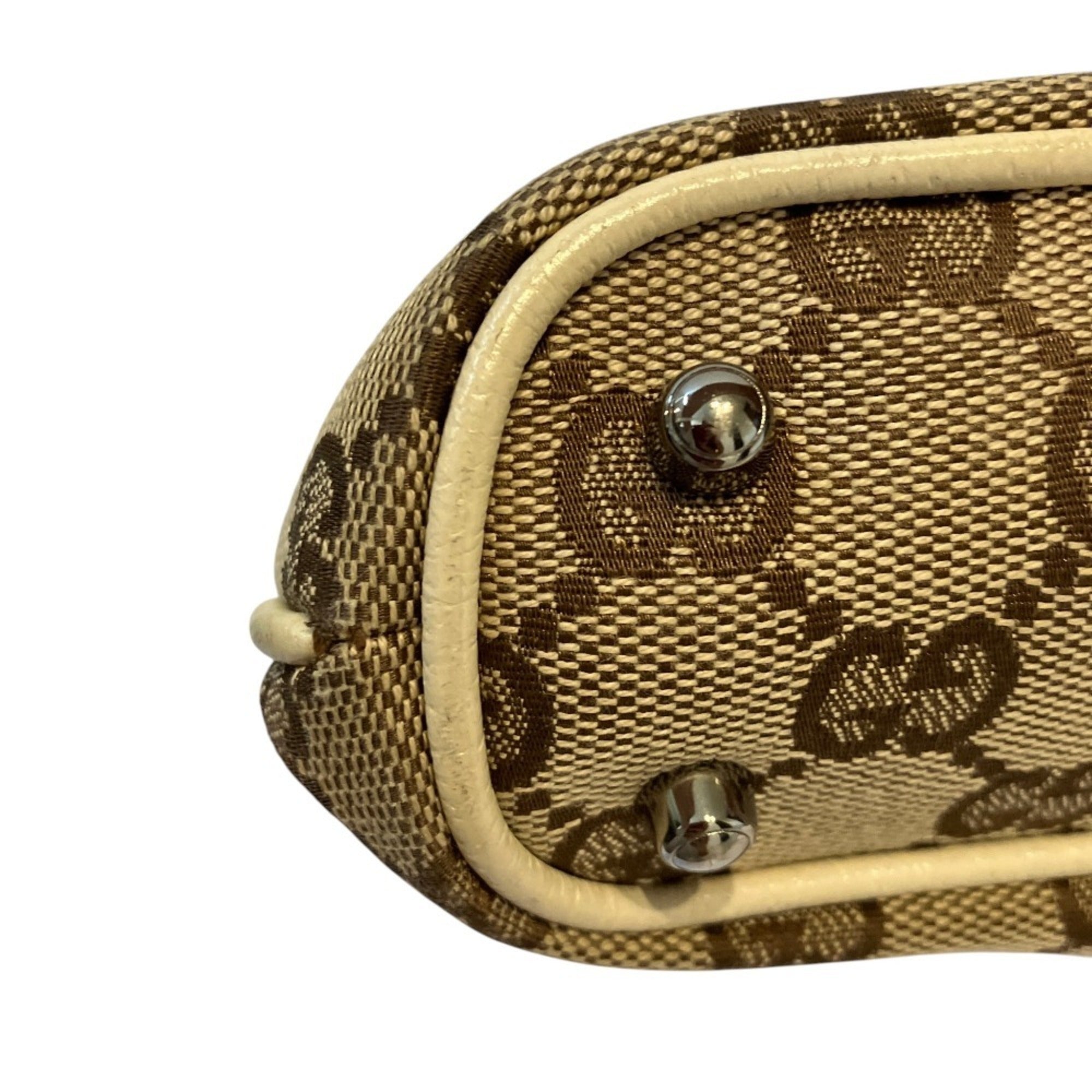 Gucci Gg Canvas Beige Gg Canvas Tote Bag (Pre-Owned)
