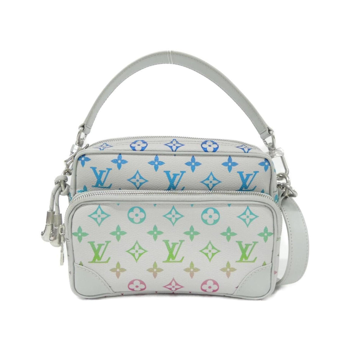Louis Vuitton Monogram Gray Coated Canvas Handbag (Pre-Owned)