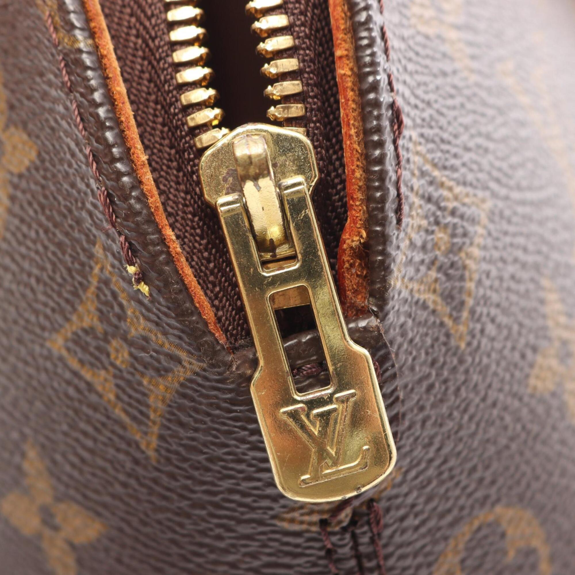 Louis Vuitton Brown Coated Canvas Leather Handbag (Pre-Owned)