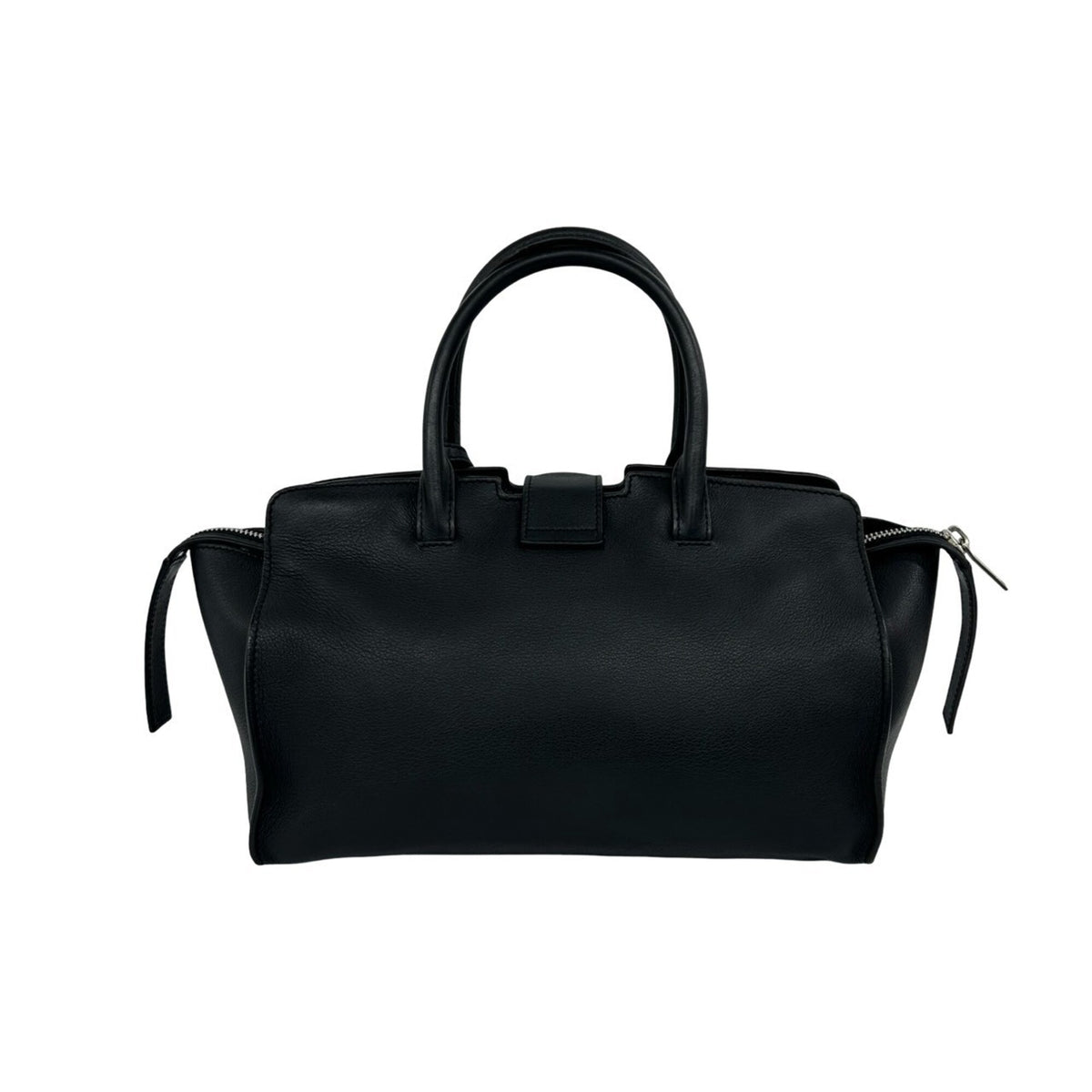 Saint Laurent Black Leather Handbag Shoulder Bag (Pre-Owned)