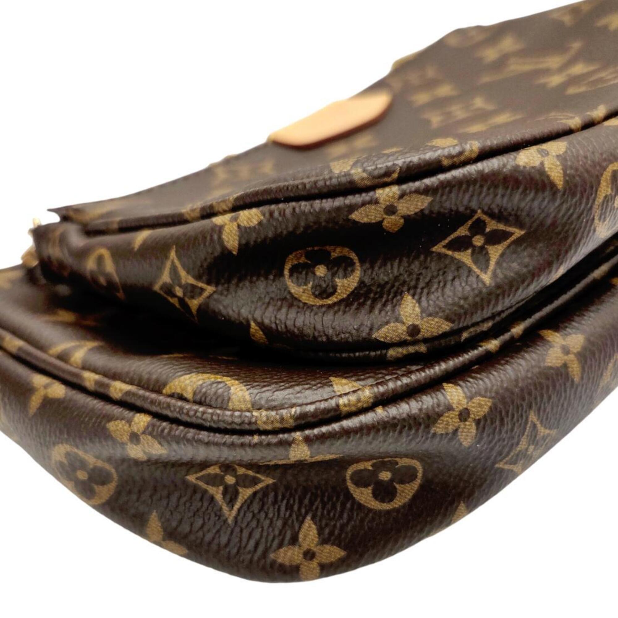 Louis Vuitton Brown Monogram Pochette Pouch Shoulder Bag (Pre-Owned)