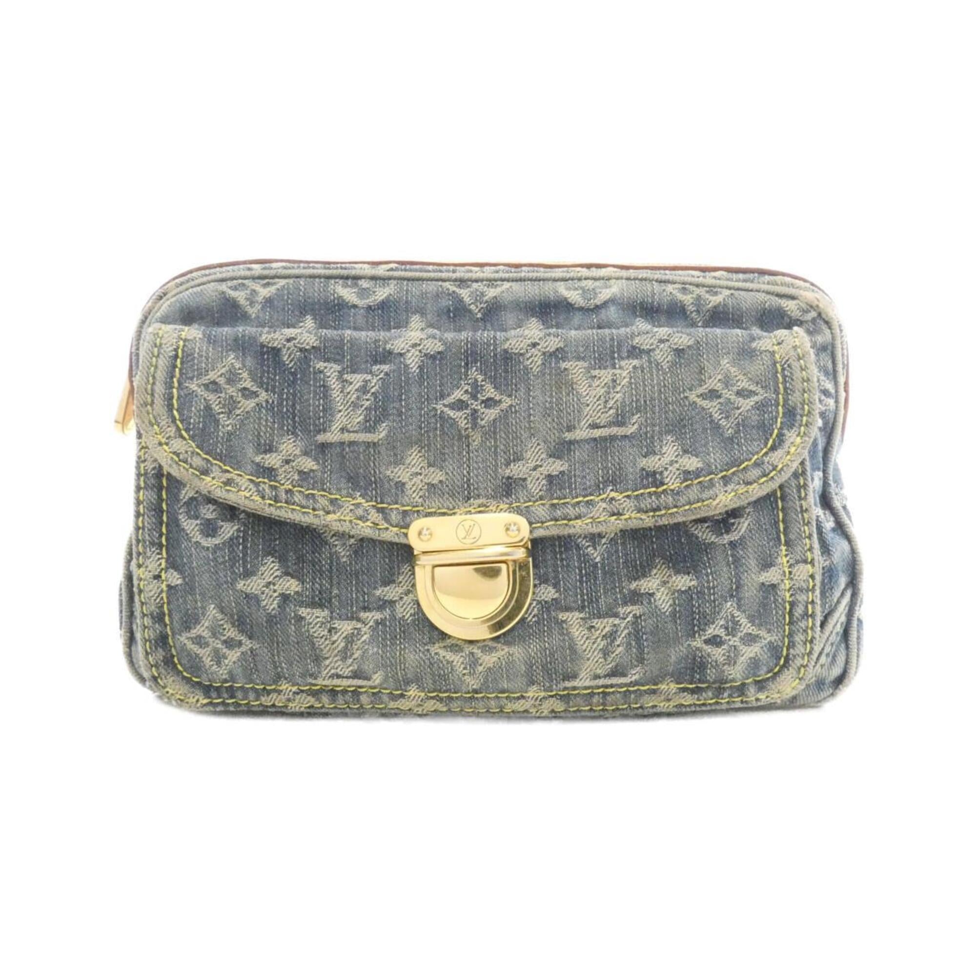 Louis Vuitton Monogram Denim Blue Monogram Denim Shoulder Bag (Pre-Owned)