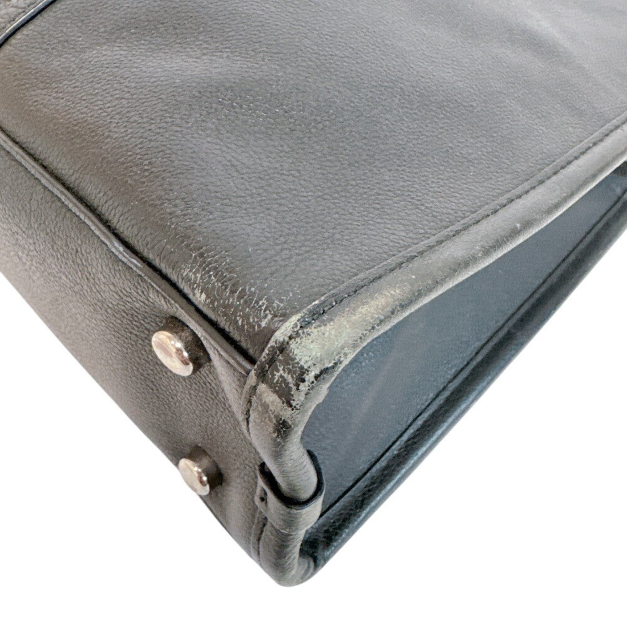 Coach Black Leather Briefcase (Pre-Owned)