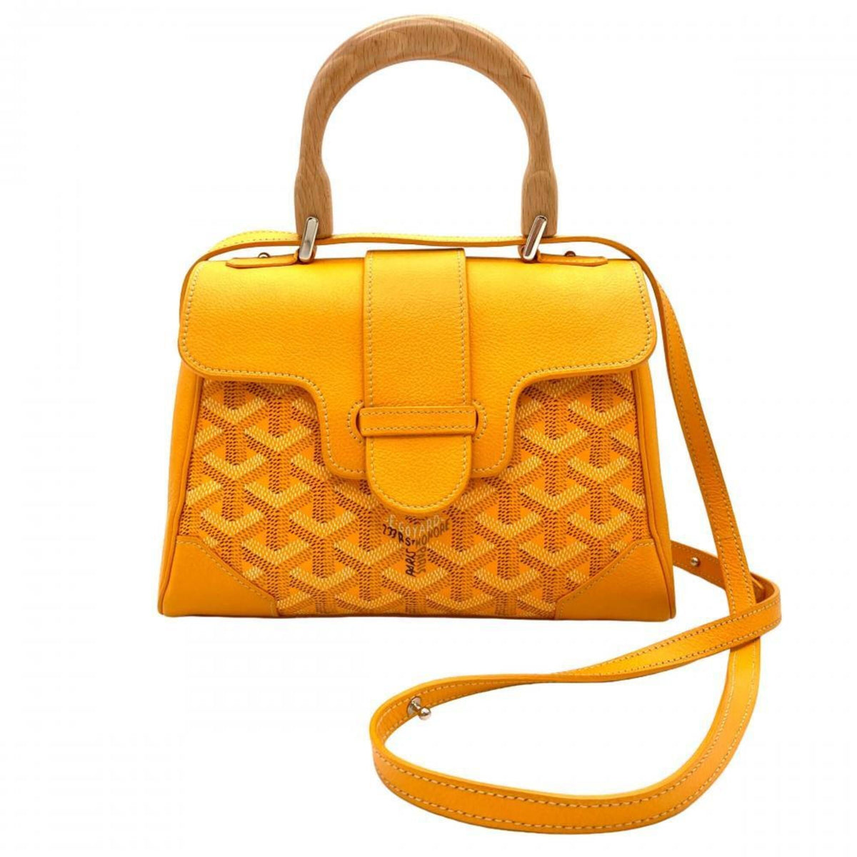Goyard Yellow Leather Shoulder Bag (Pre-Owned)