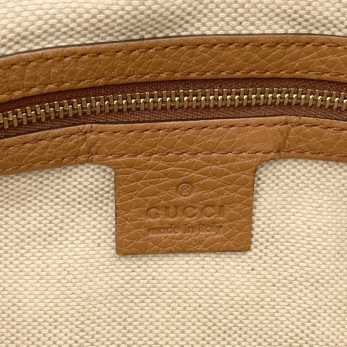 Gucci Brown Leather Handbag (Pre-Owned)