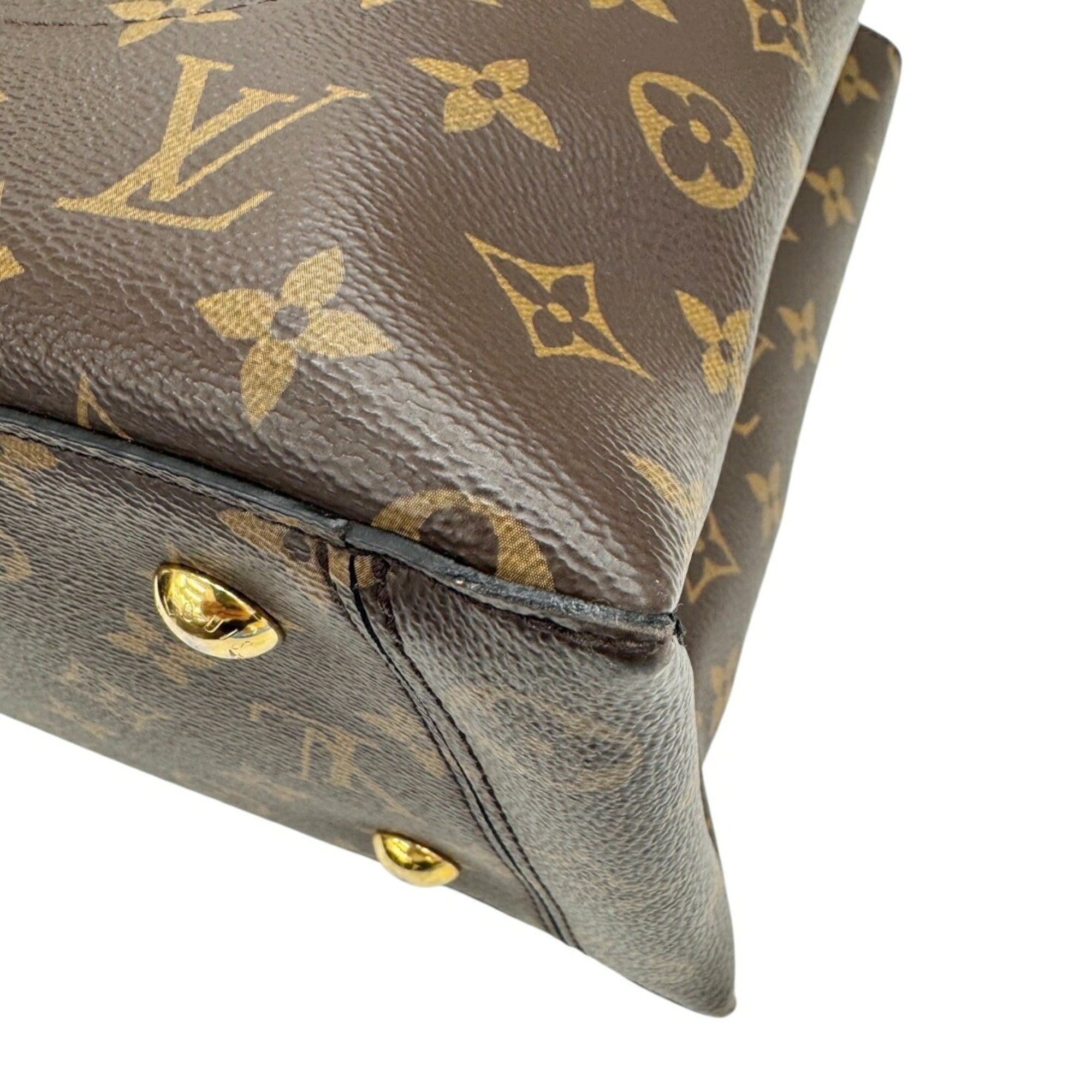 Louis Vuitton Brown Noir Monogram Leather Handbag Shoulder Bag (Pre-Owned)
