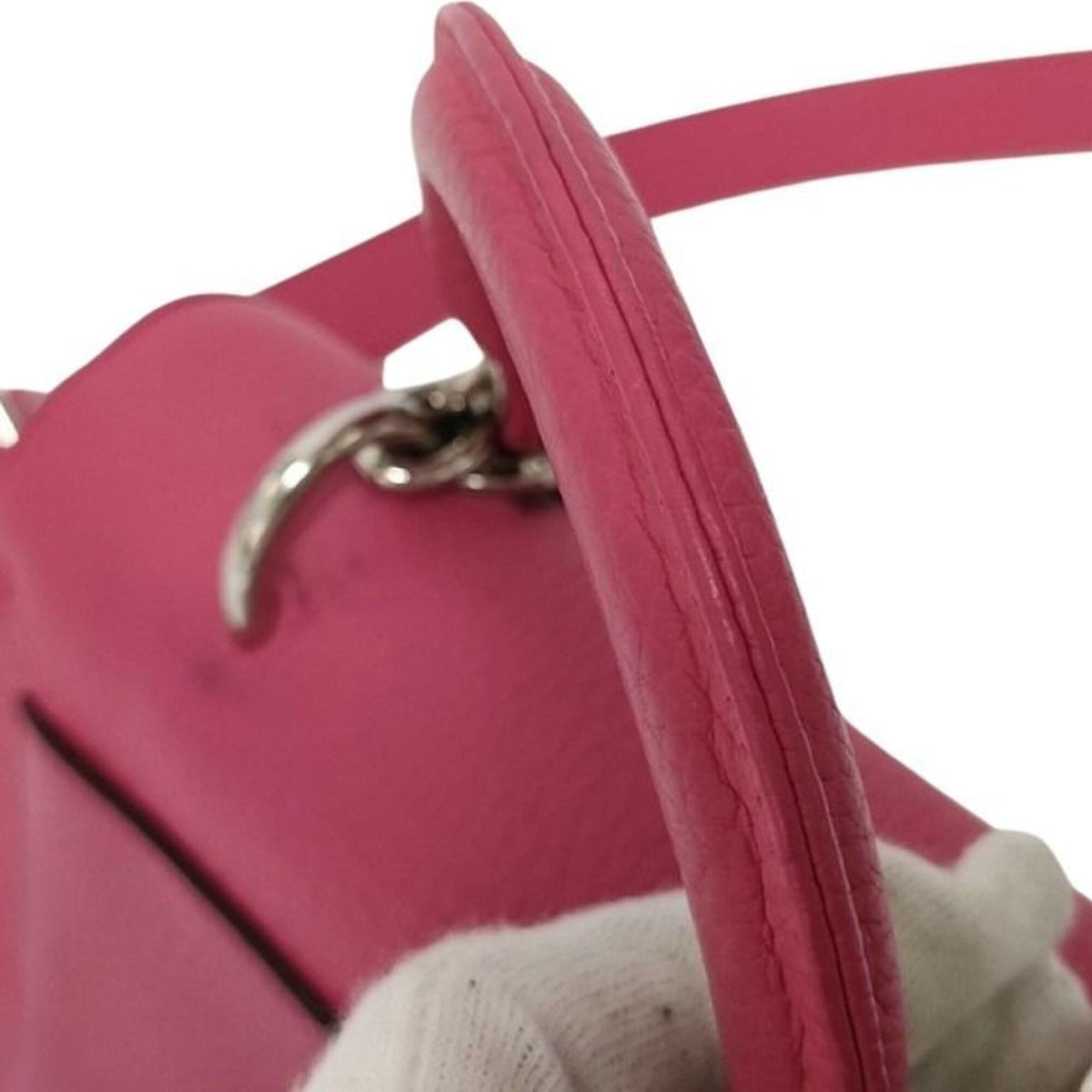 Christian Dior Rose Pink Leather Handbag Shoulder Bag (Pre-Owned)