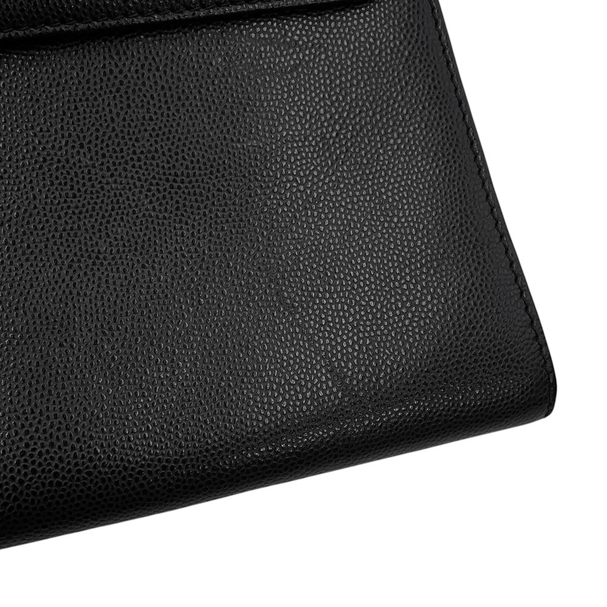 Chanel Black Grained Calfskin Handbag Shoulder Bag (Pre-Owned)