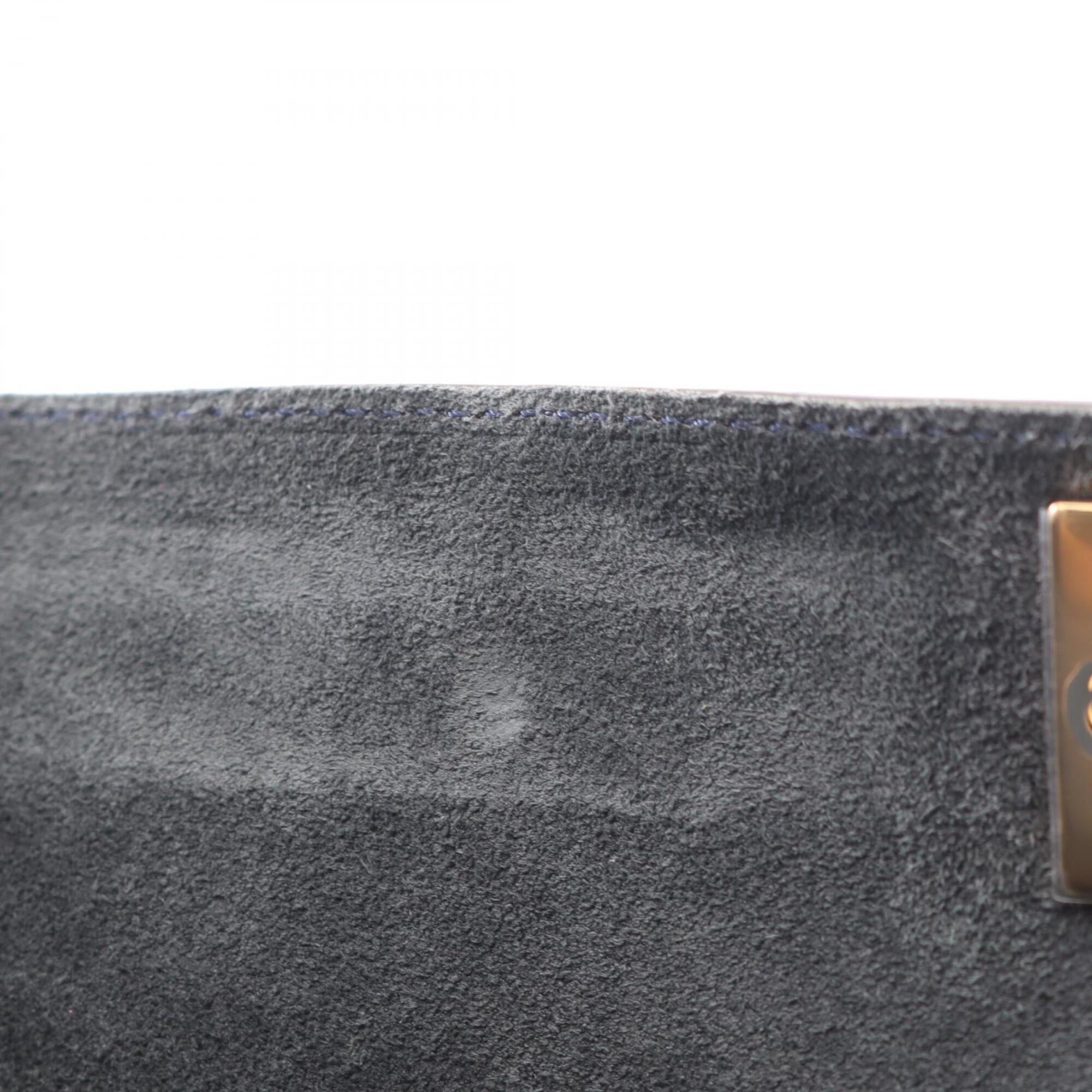 Fendi Blue Leather Handbag (Pre-Owned)