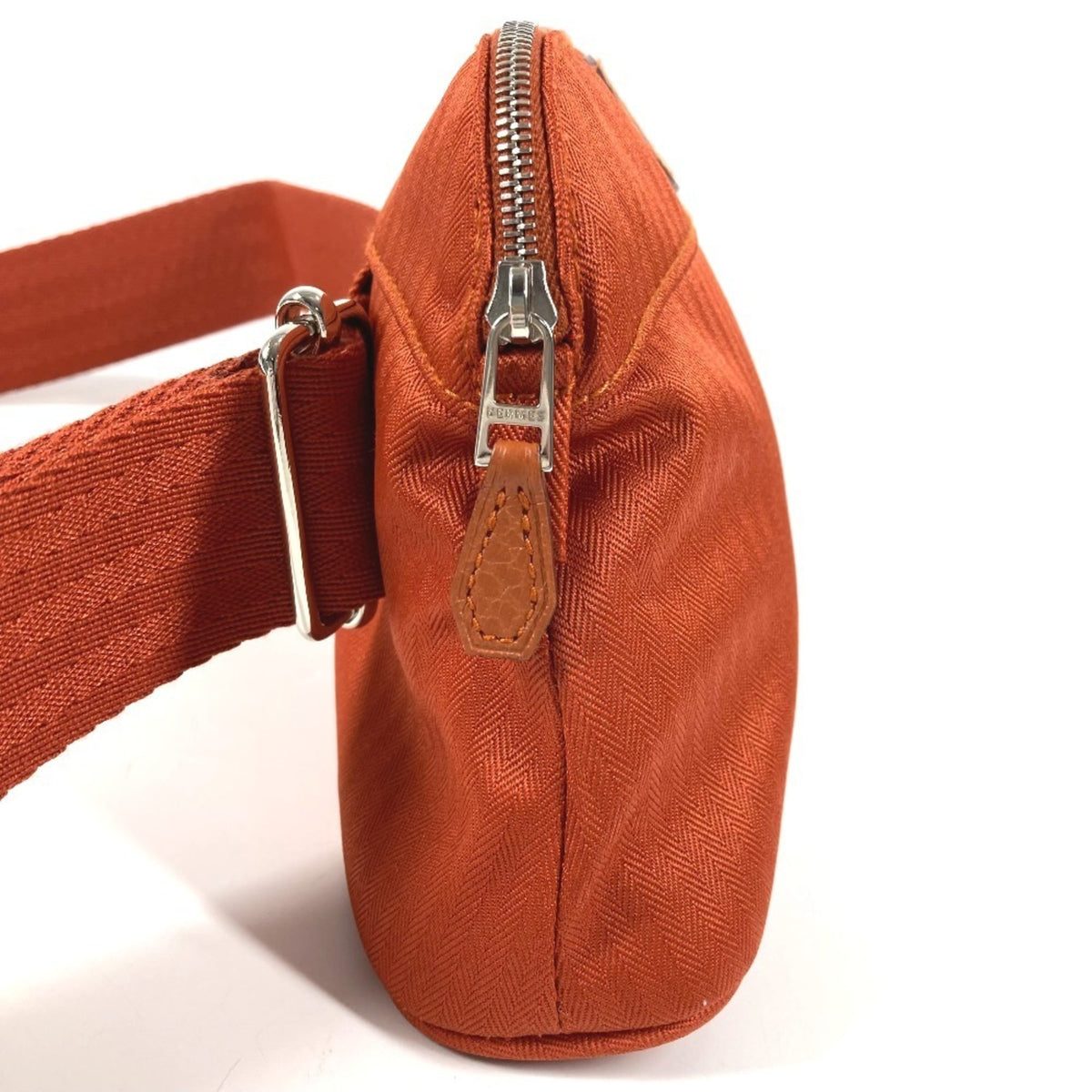 Hermes Orange Cotton Polyamide Fanny Pack Pouch Shoulder Bag (Pre-Owned)