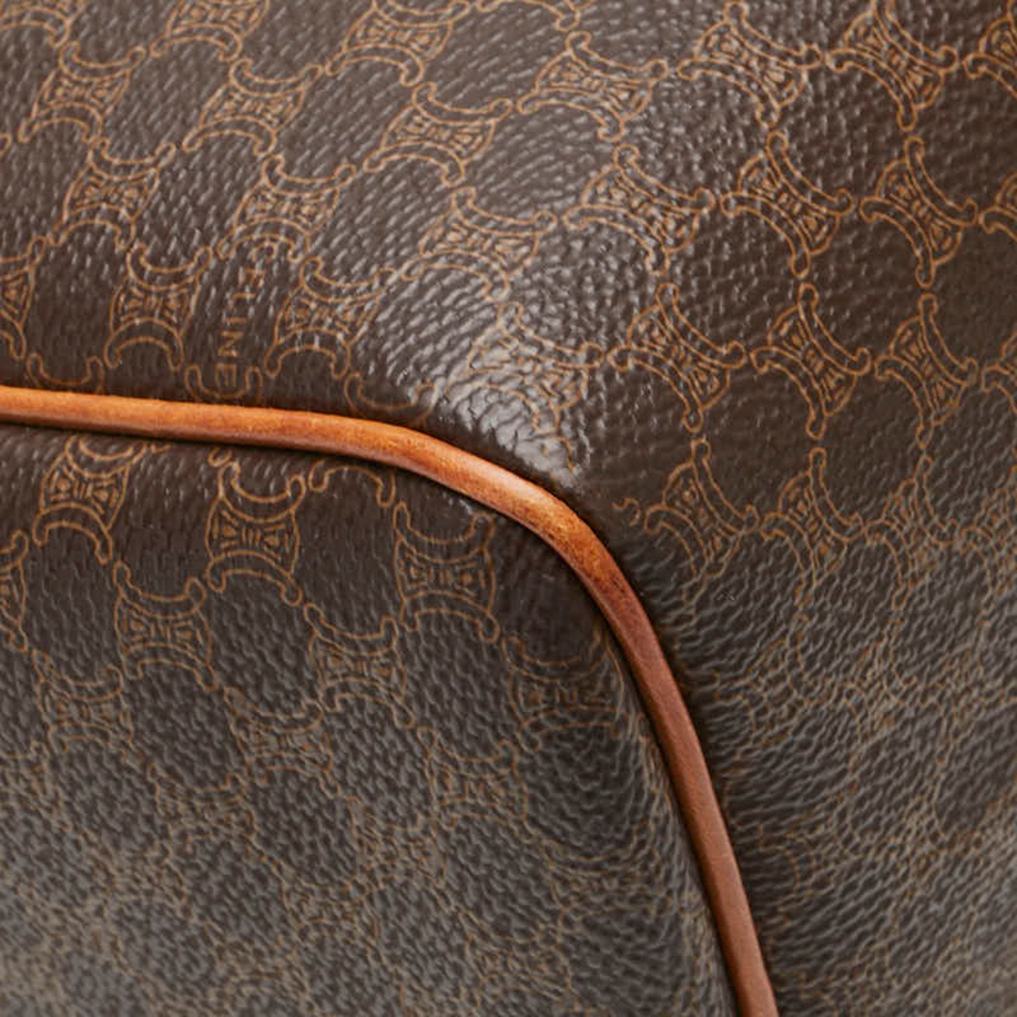 Celine Brown Pvc Leather Handbag (Pre-Owned)