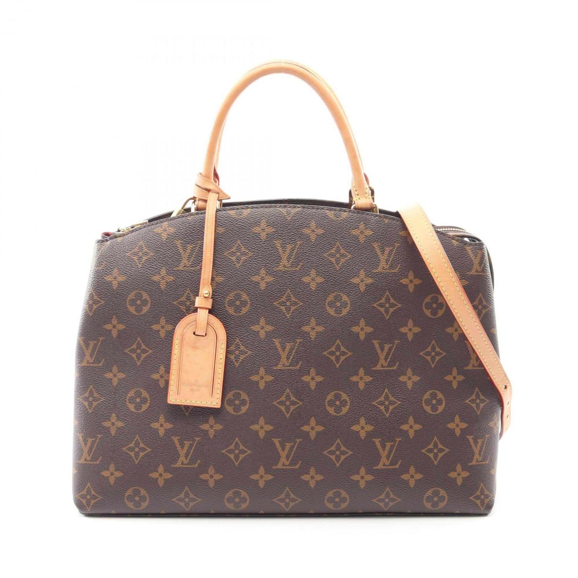 Louis Vuitton Brown Monogram Coated Canvas Leather Handbag (Pre-Owned)