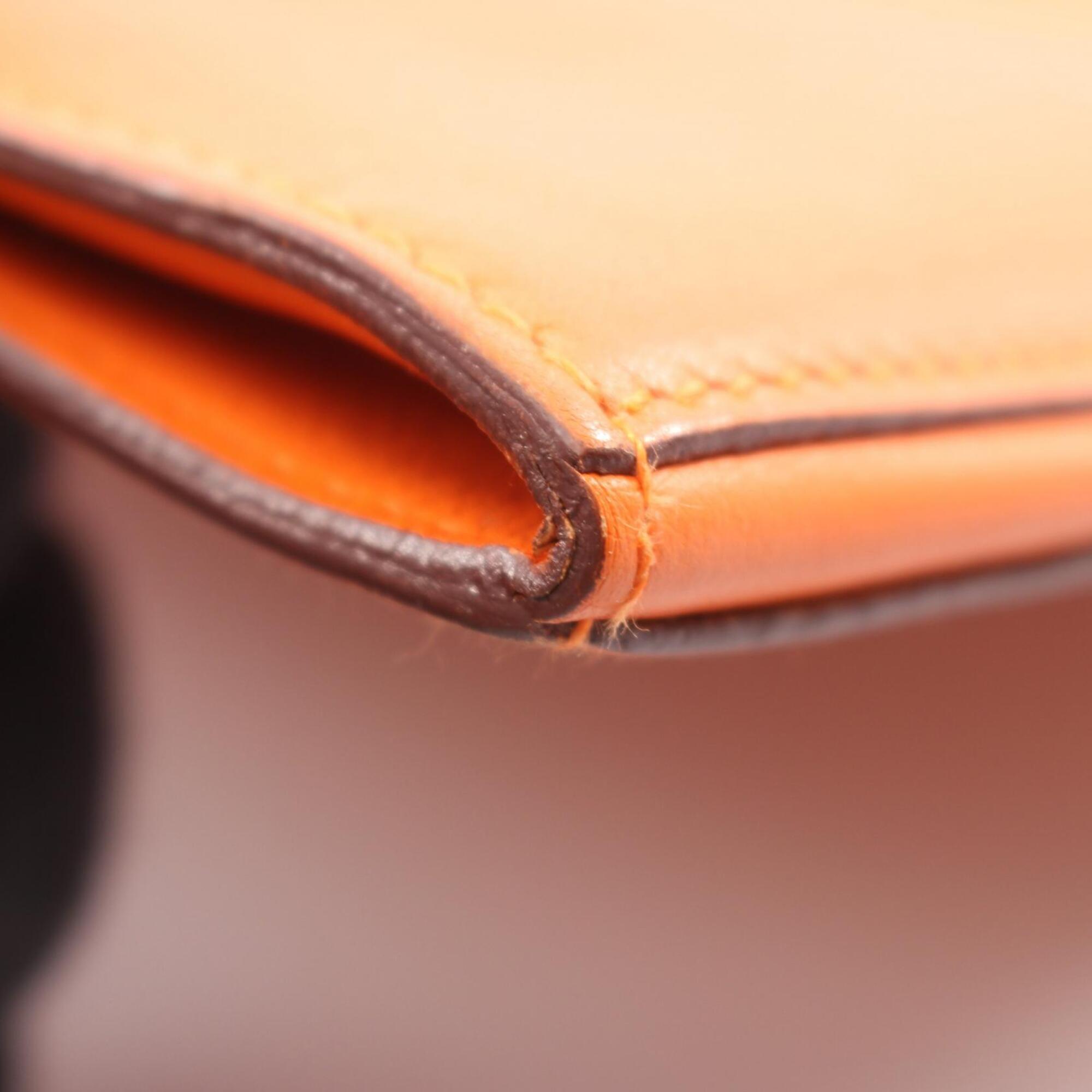 Hermes Onimaitou Orange Swift Leather Handbag Shoulder Bag (Pre-Owned)