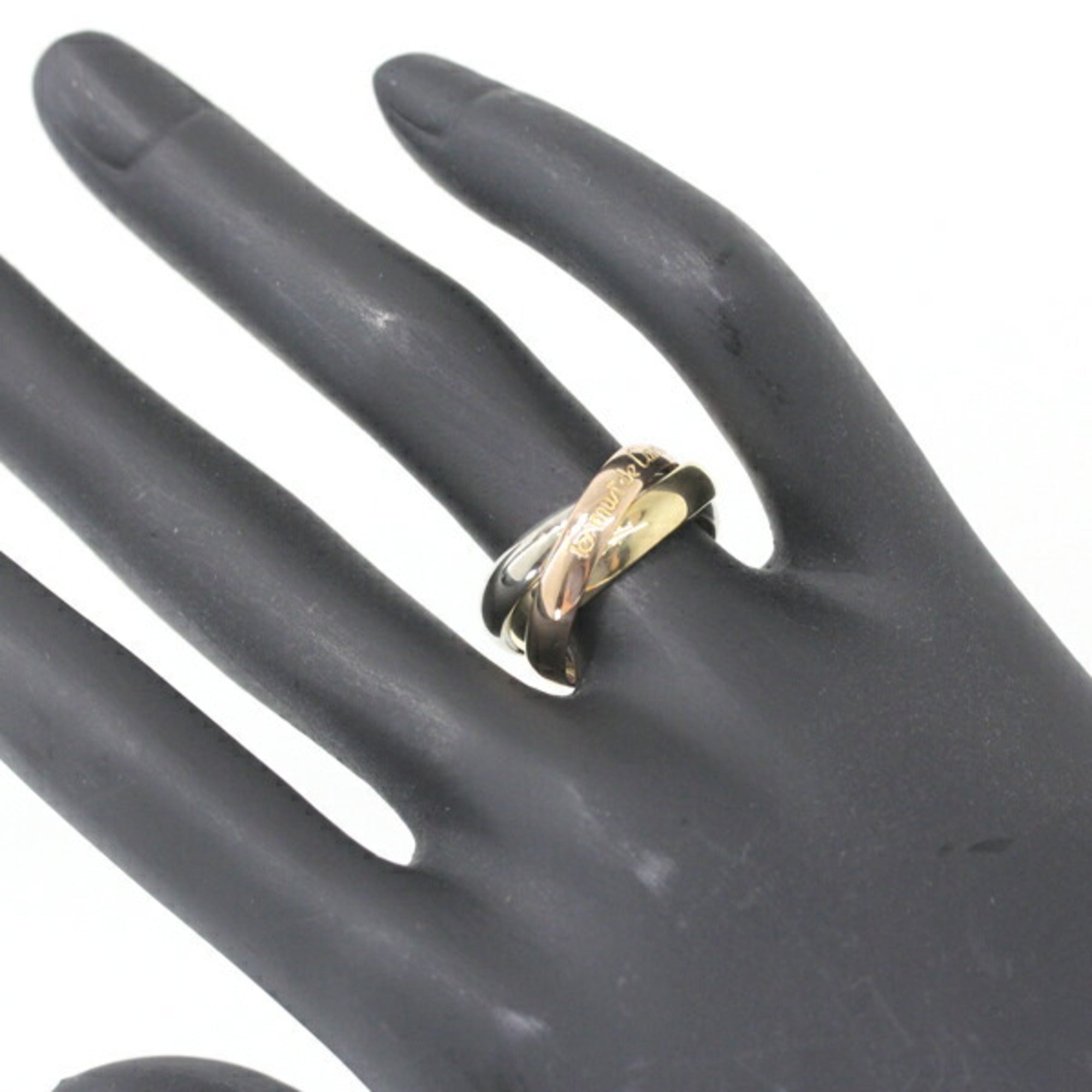 Cartier Pink Gold White Gold Yellow Gold Yellow Gold (18K) Pink Gold (18K) White Gold (18K) Band Ring (Pre-Owned)