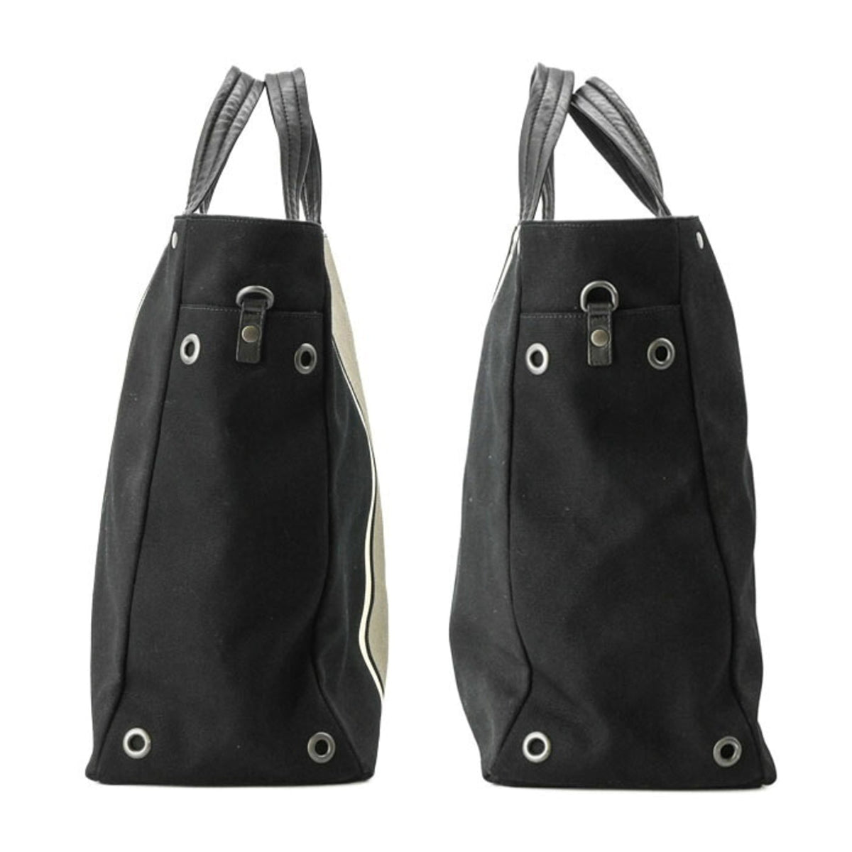 Bottega Veneta Black Canvas Shoulder Bag (Pre-Owned)