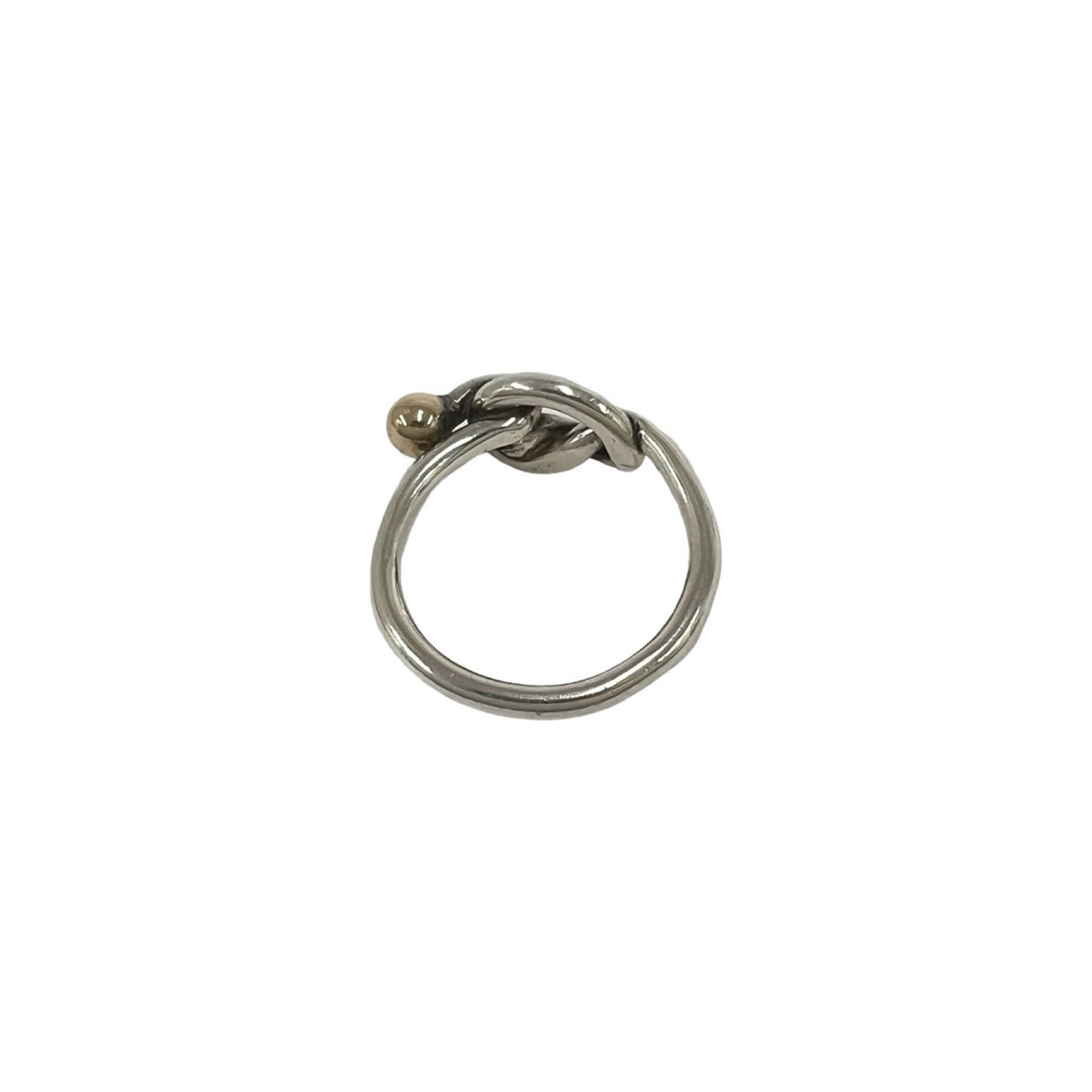 Tiffany Gold Silver Silver 925 Band Ring (Pre-Owned)