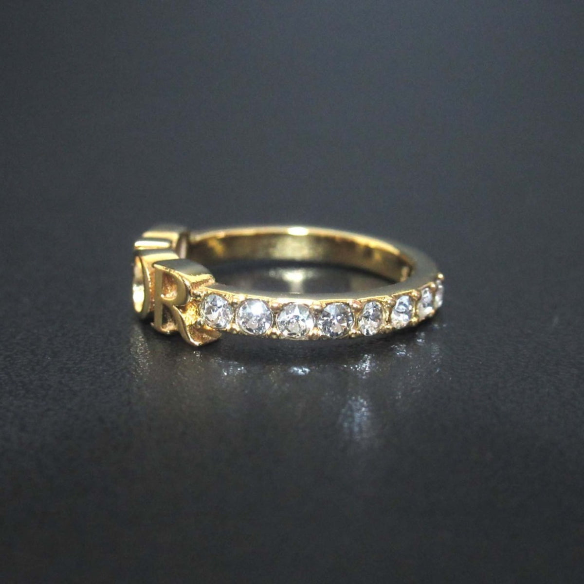 Christian Dior Gold Band Ring (Pre-Owned)