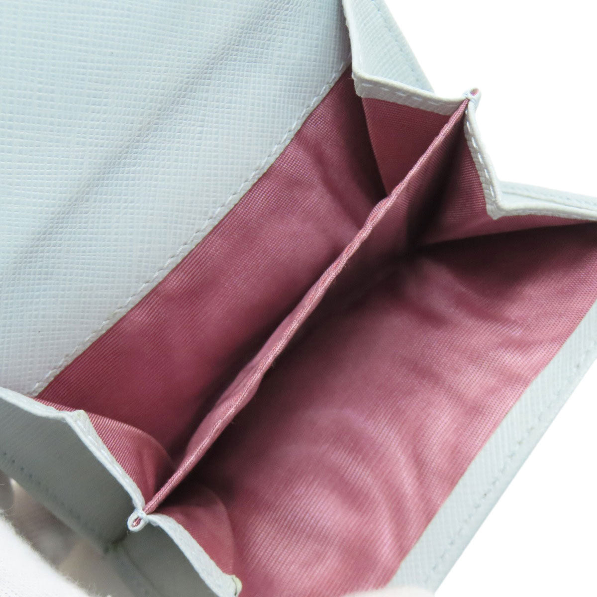 Salvatore Ferragamo Light Blue Leather Wallet (Bi-Fold) (Pre-Owned)