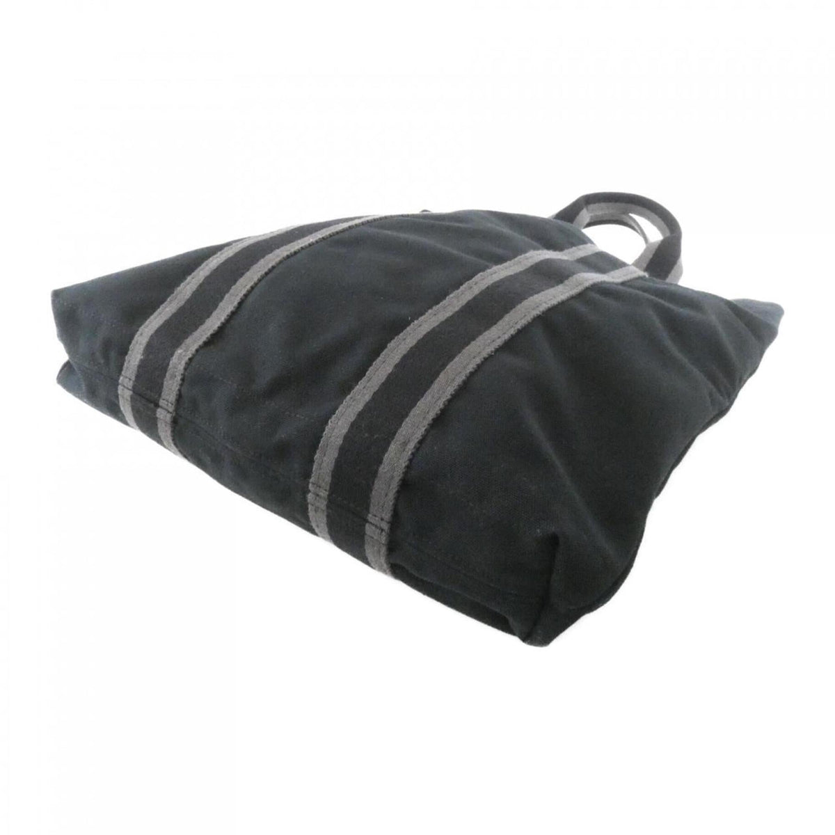 Hermes Fourre Tout Black Canvas Handbag (Pre-Owned)