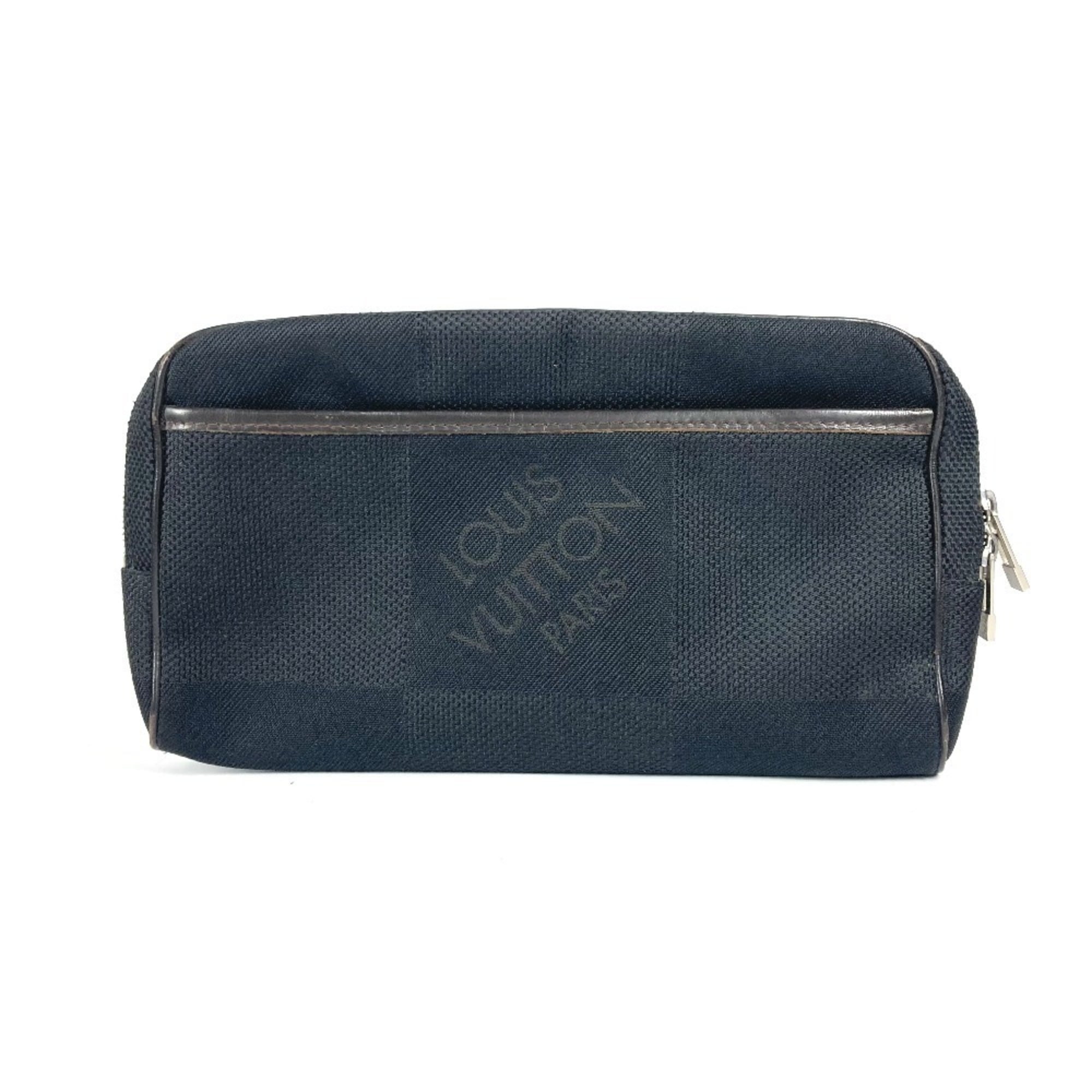 Louis Vuitton Black Noir Damier Geant Fanny Pack Shoulder Bag Sling Bag (Pre-Owned)