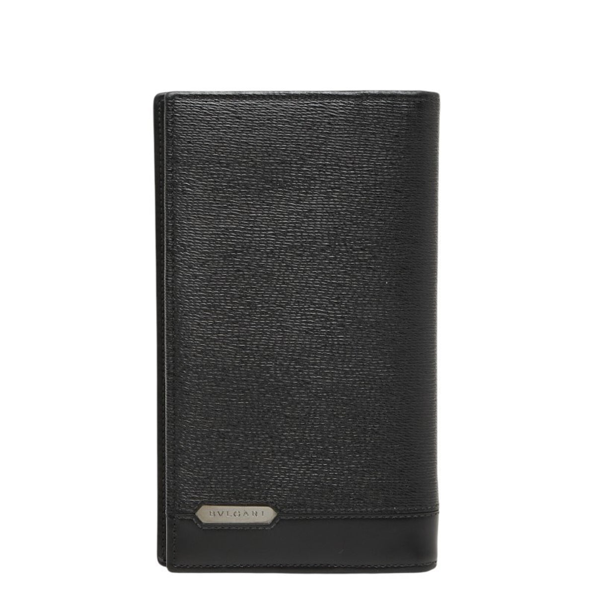 Bvlgari Black Leather Long Wallet (Bi-Fold) (Pre-Owned)
